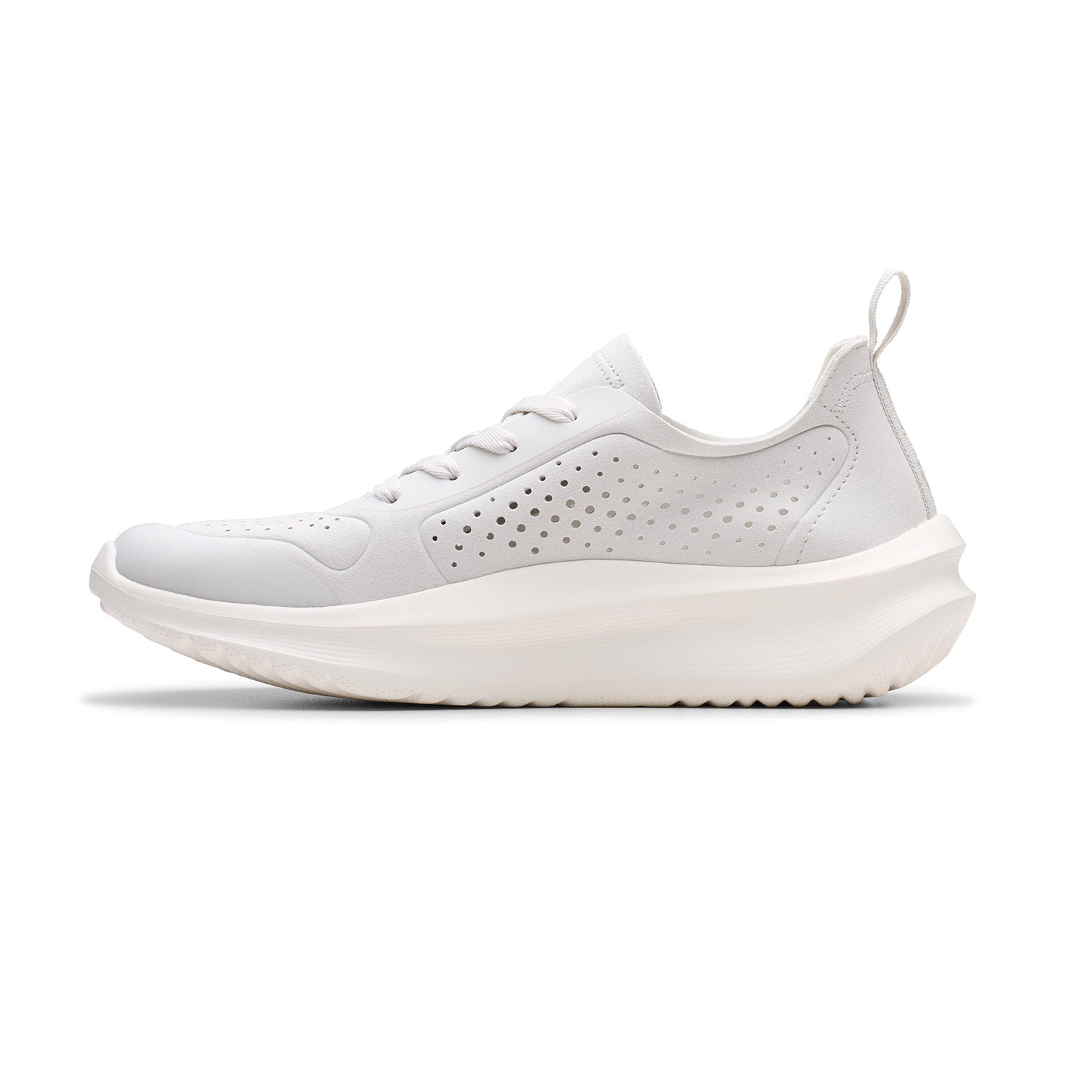 Clarks Women Off-White Solevana Tie Shoes