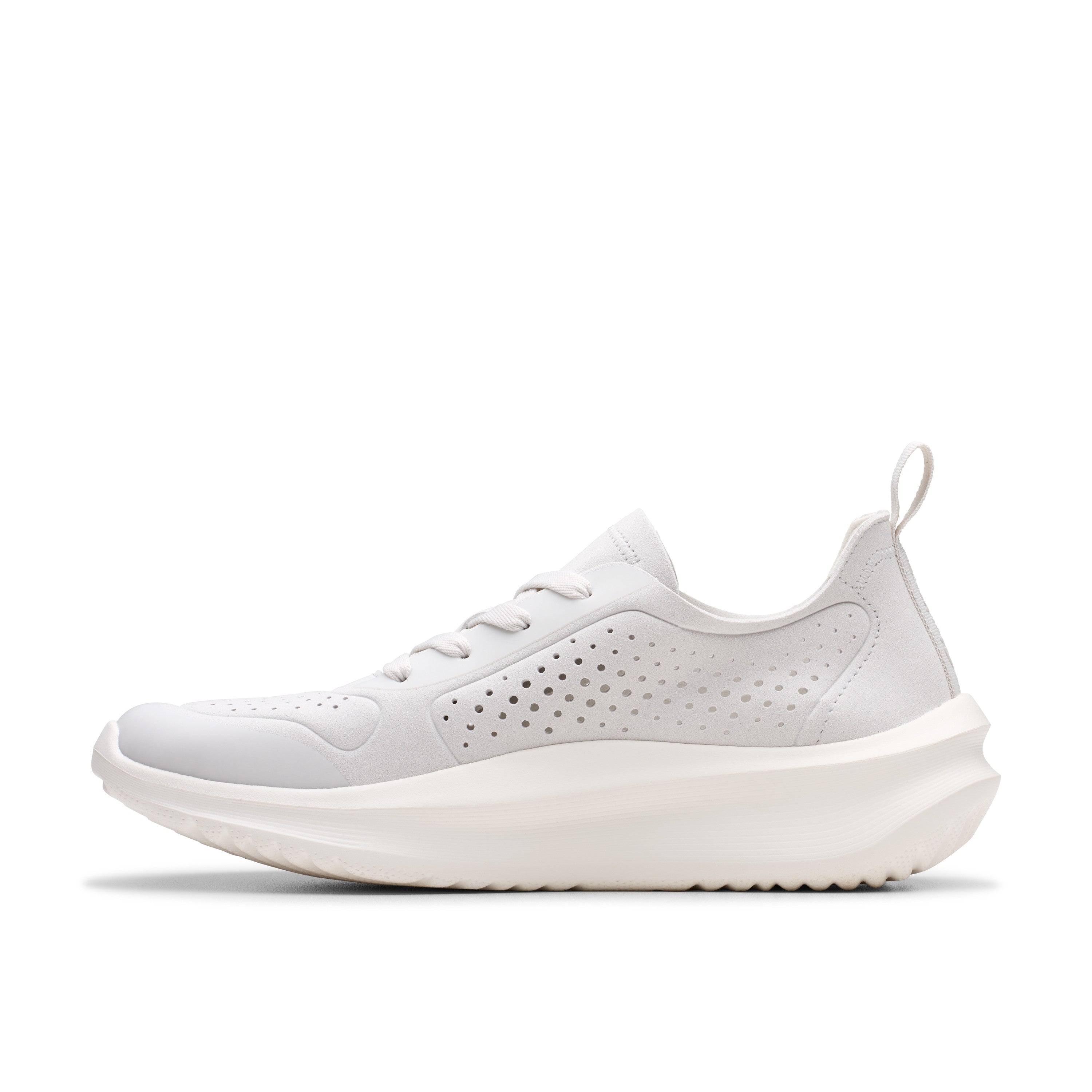 Clarks Women Off-White Solevana Tie Shoes