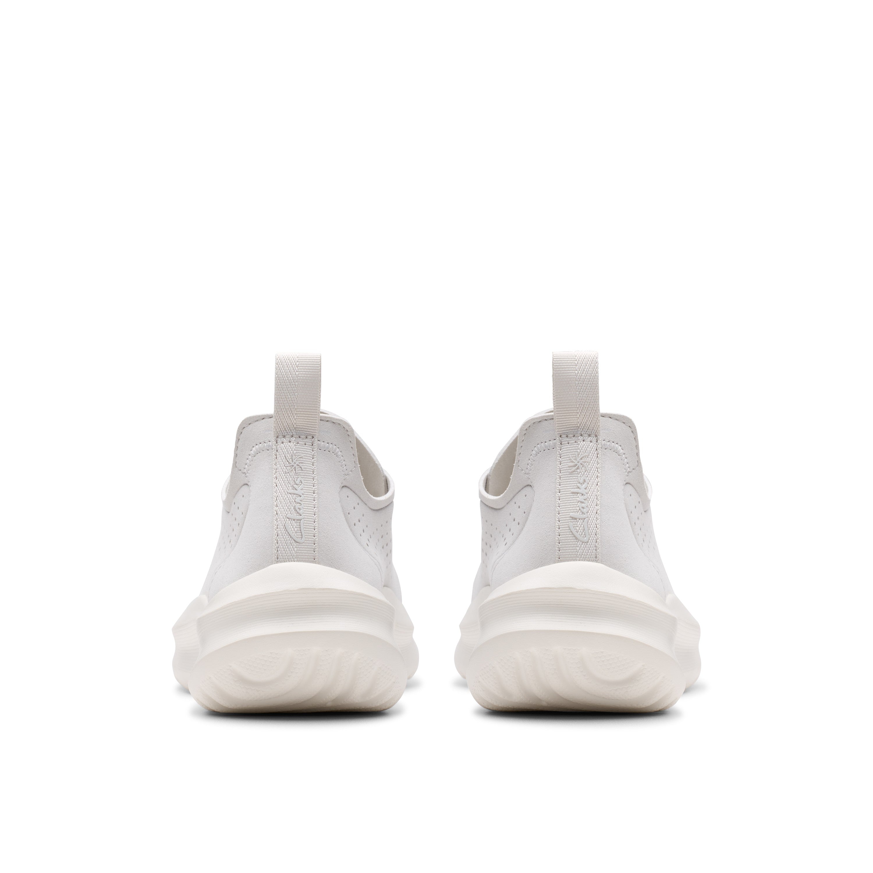 Clarks Women Off-White Solevana Tie Shoes