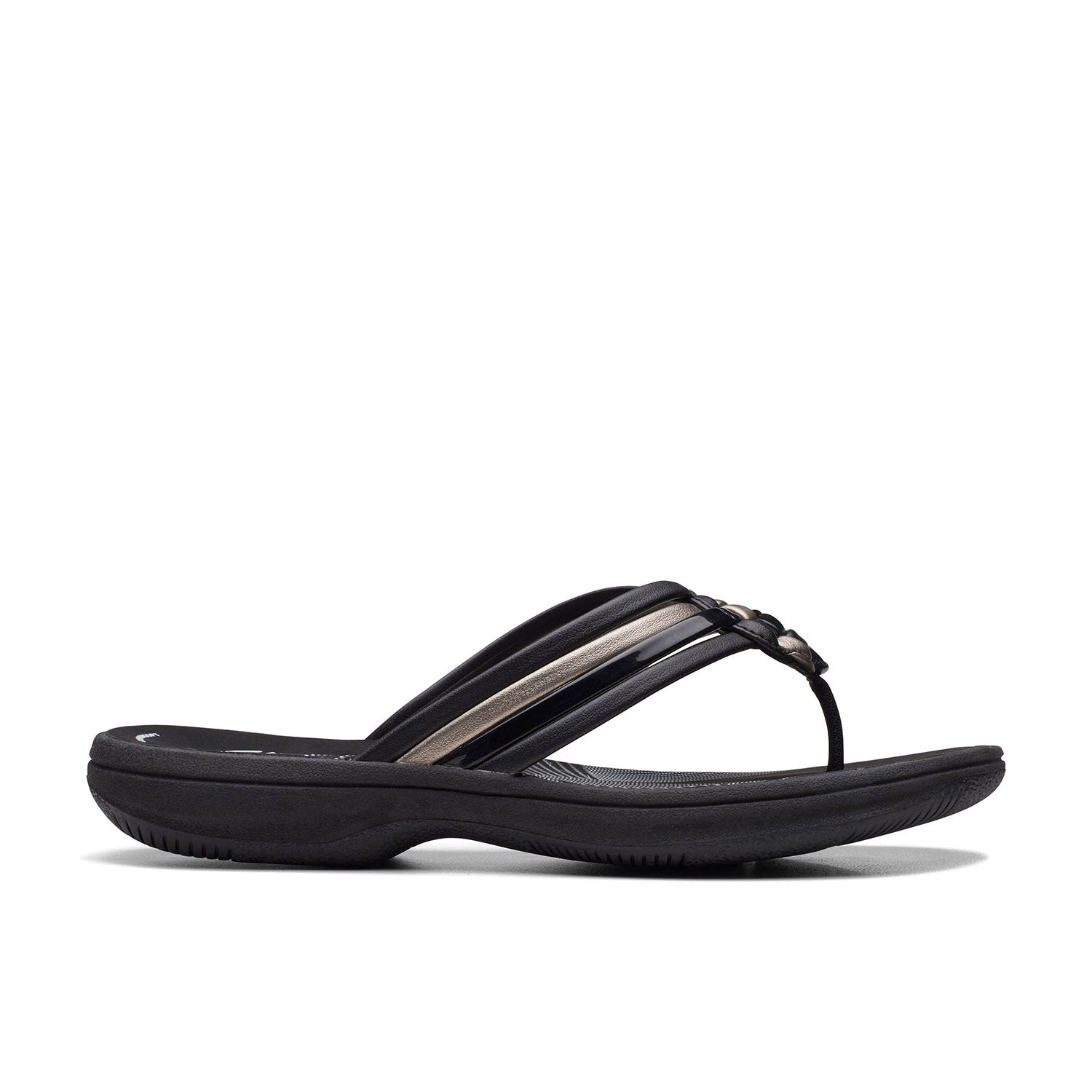 Clarks Women Brinkley Coral Gun Metal Sandals