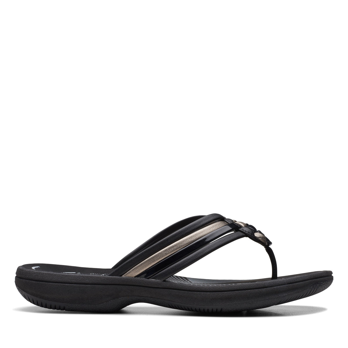 Clarks Women Gun Metal Brinkley Coral Sandals - Gun Metal / 3
