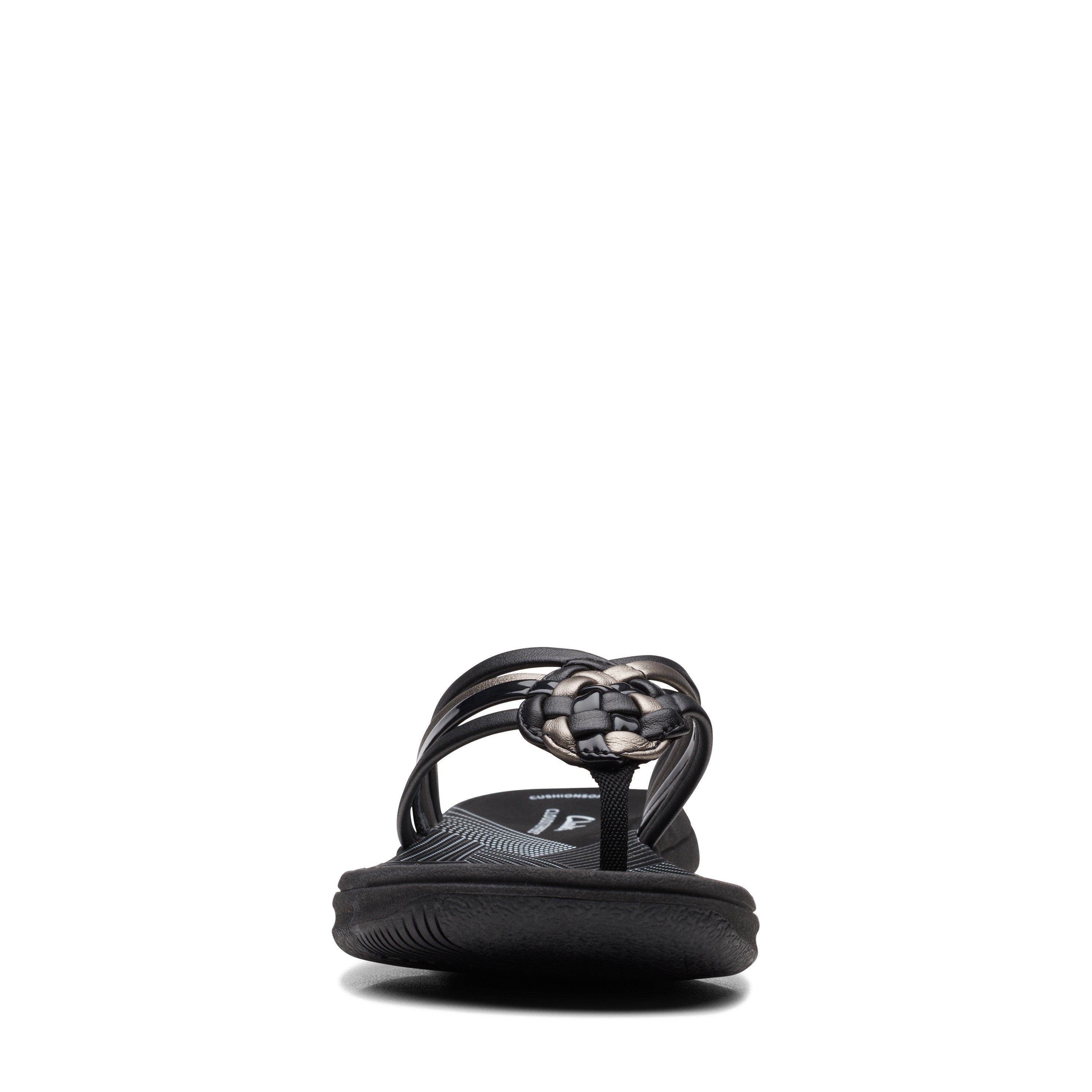Clarks Women Gun Metal Brinkley Coral Sandals