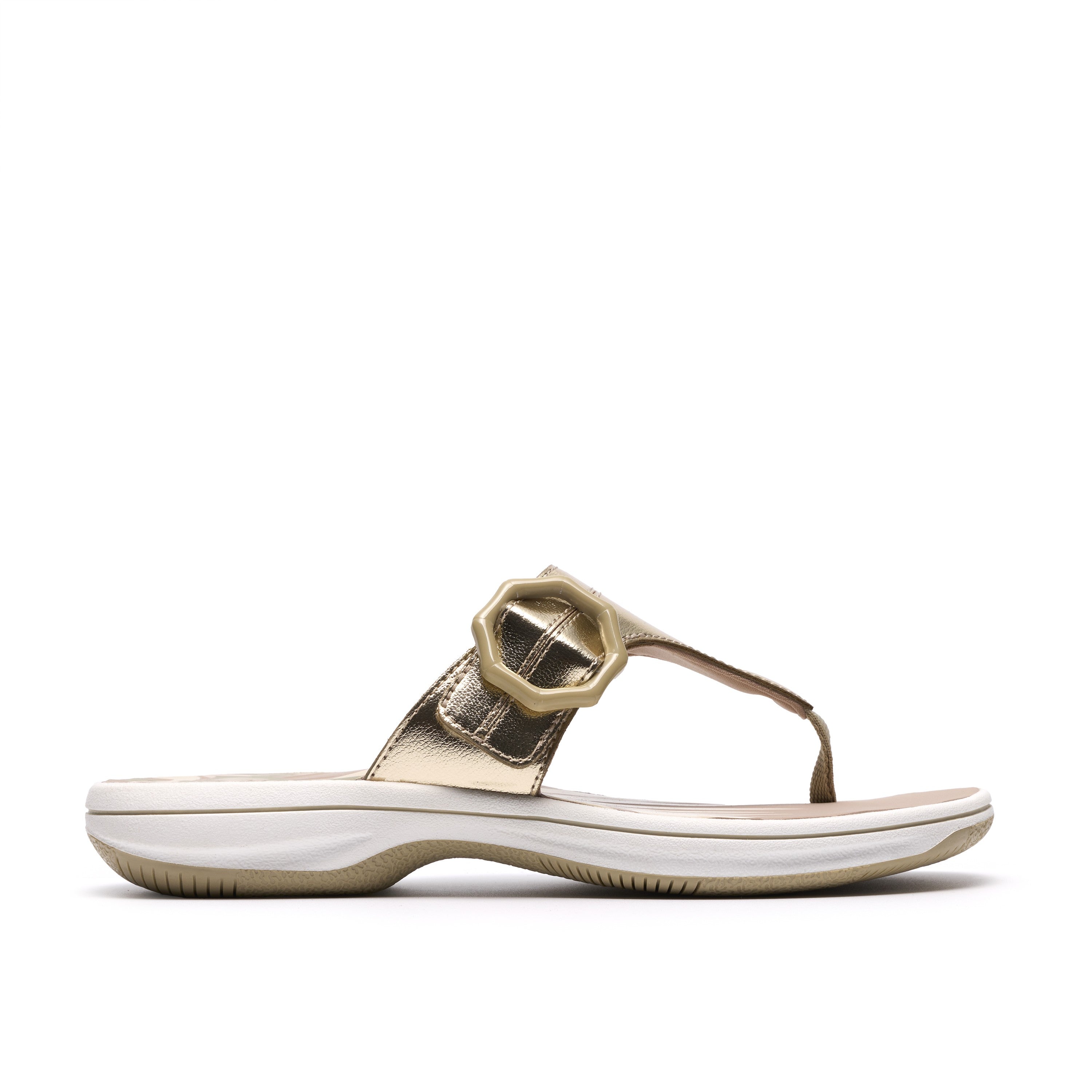 Clarks Women Gold Brinkley Cove Sandals