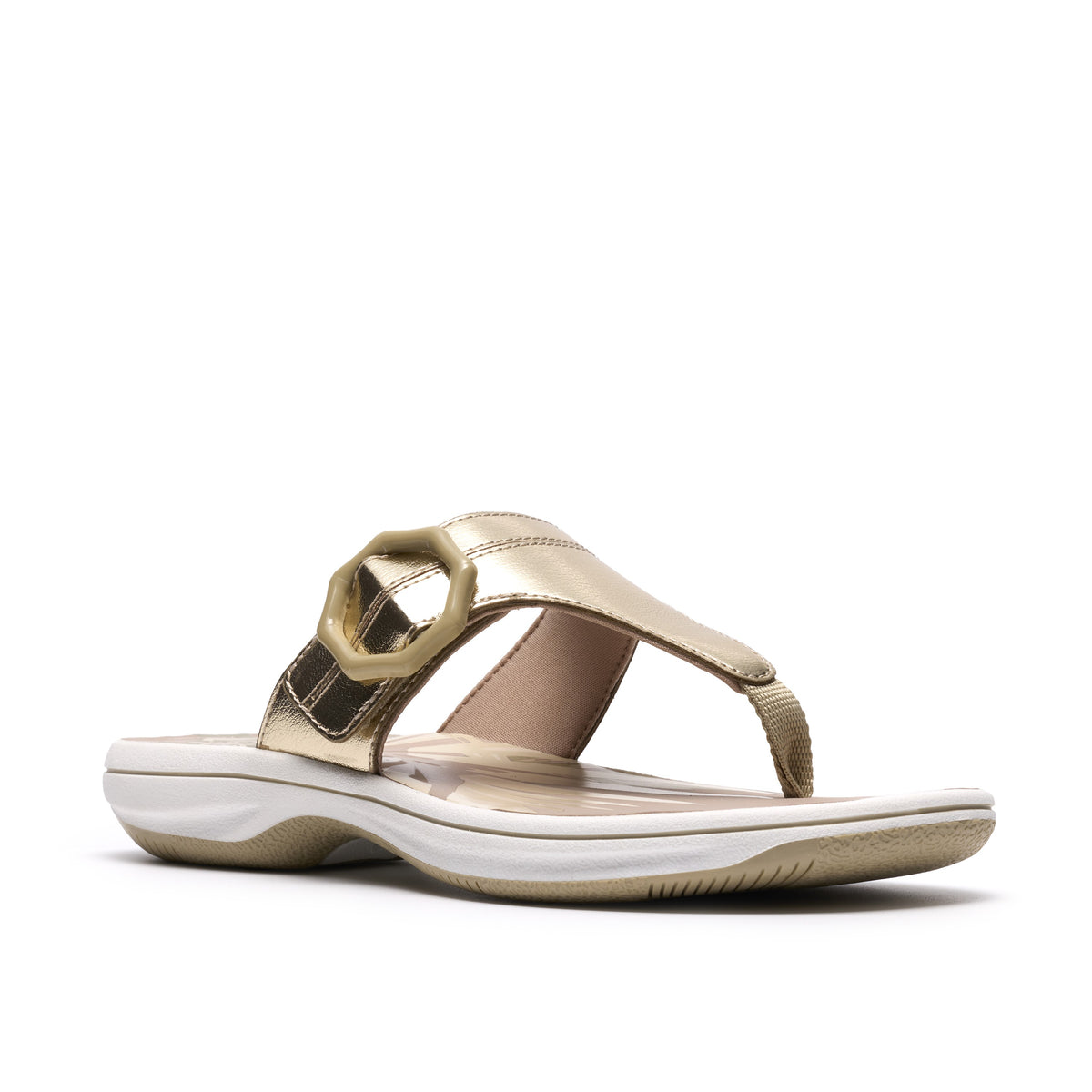 Clarks Women Gold Brinkley Cove Sandals