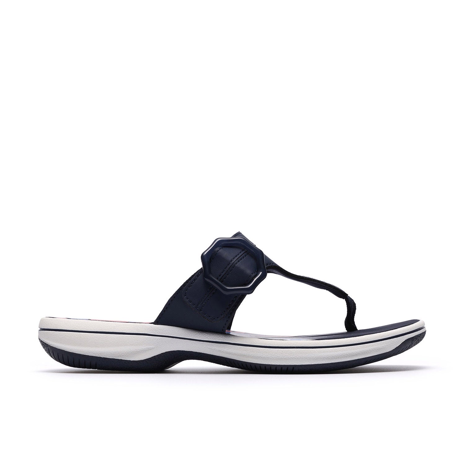 Clarks Women Brinkley Cove Blue-Navy Sandals