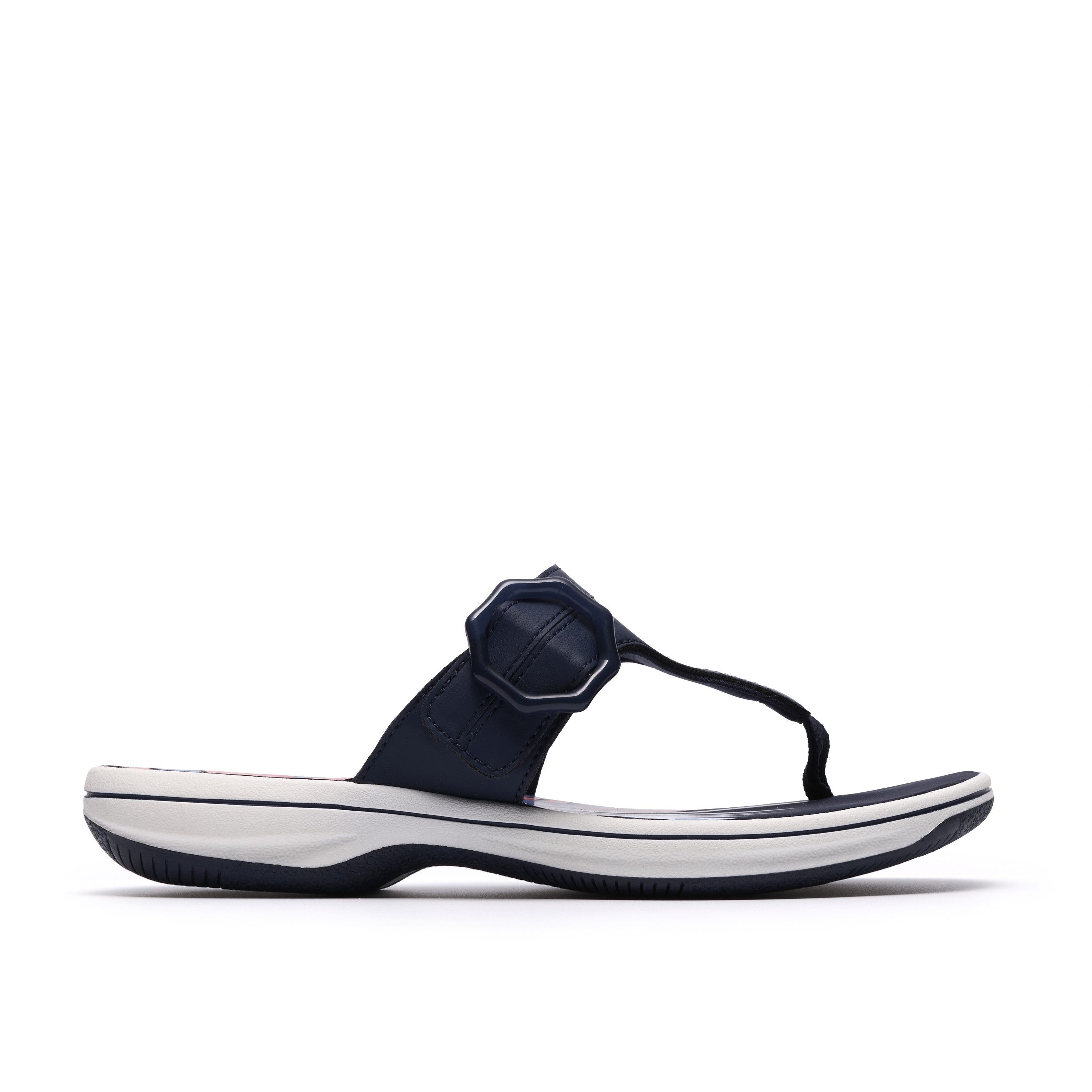 Clarks Women Blue-Navy Brinkley Cove Sandals