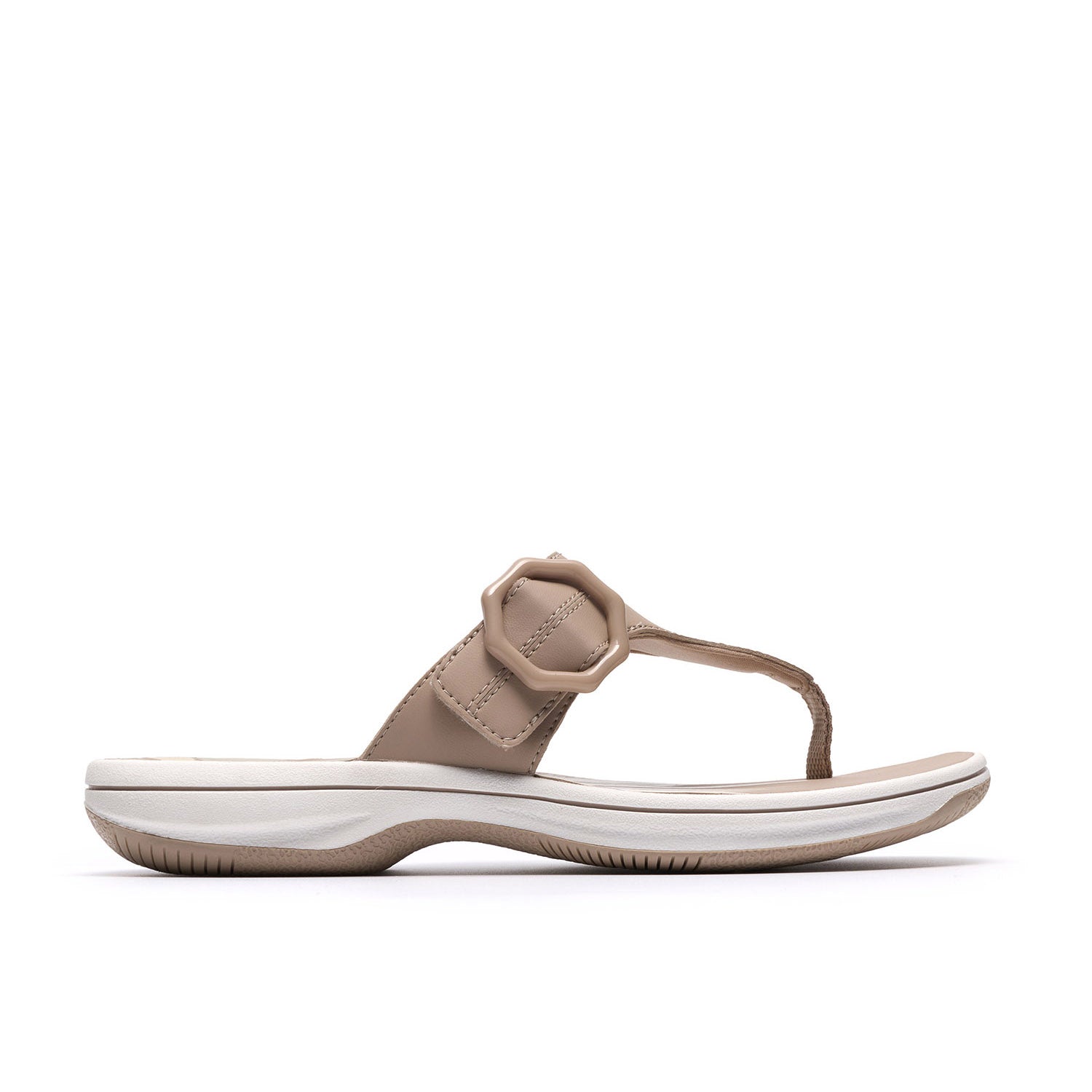 Clarks Women Brinkley Cove Beige Sandals