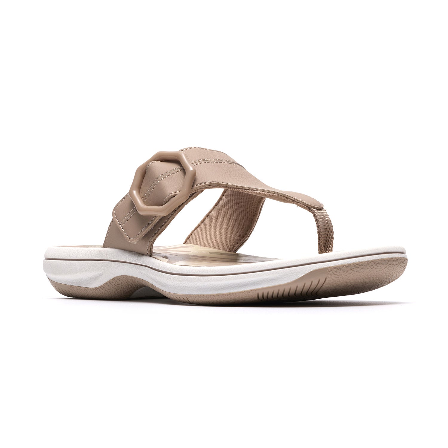 Clarks Women Brinkley Cove Beige Sandals