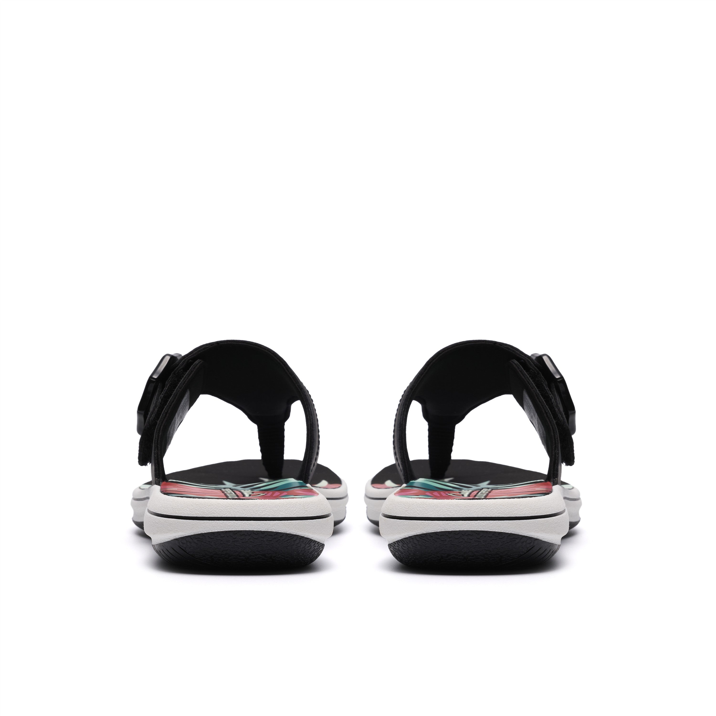 Clarks Women Black Pat Brinkley Cove Sandals