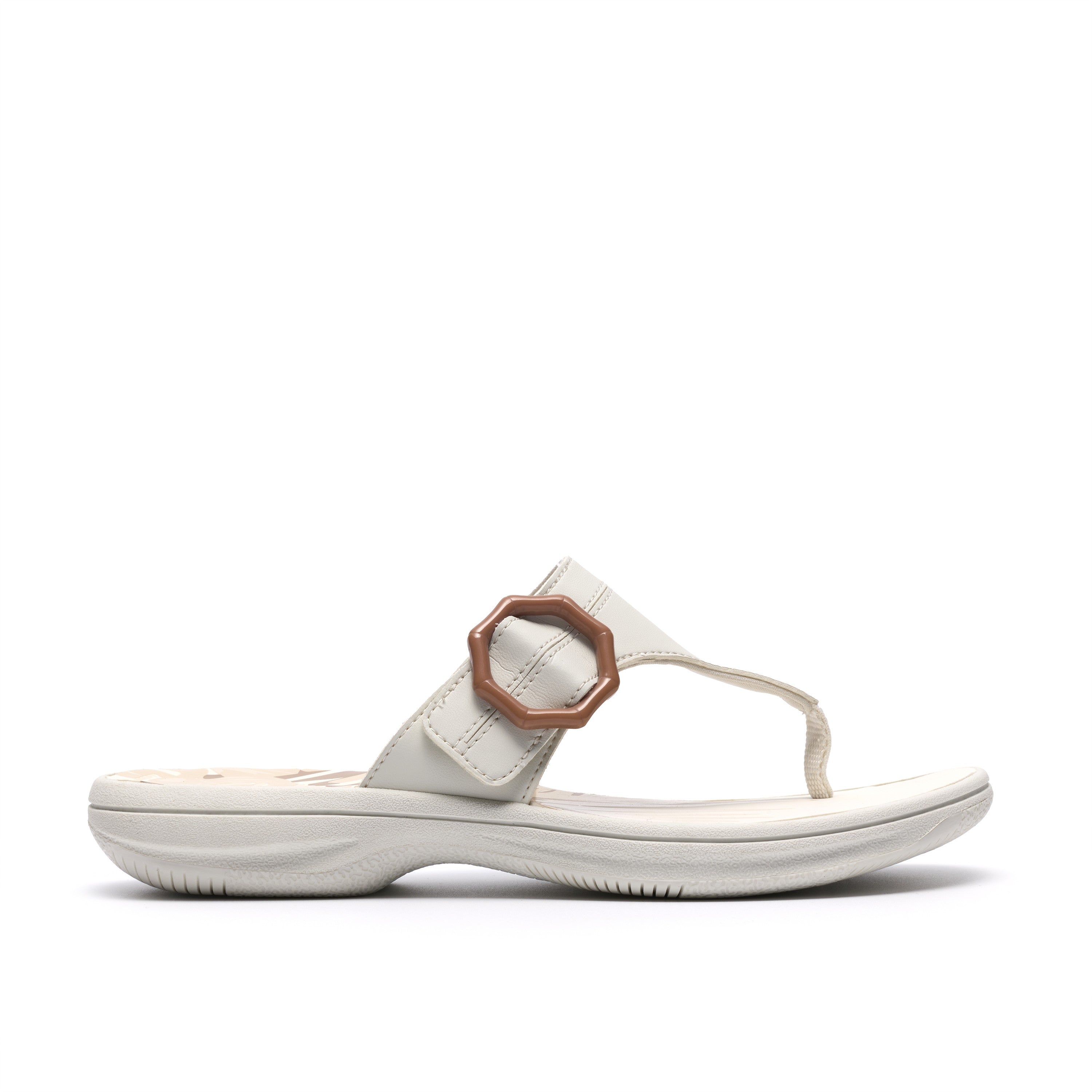 Clarks Women Off-White Brinkley Cove Sandals