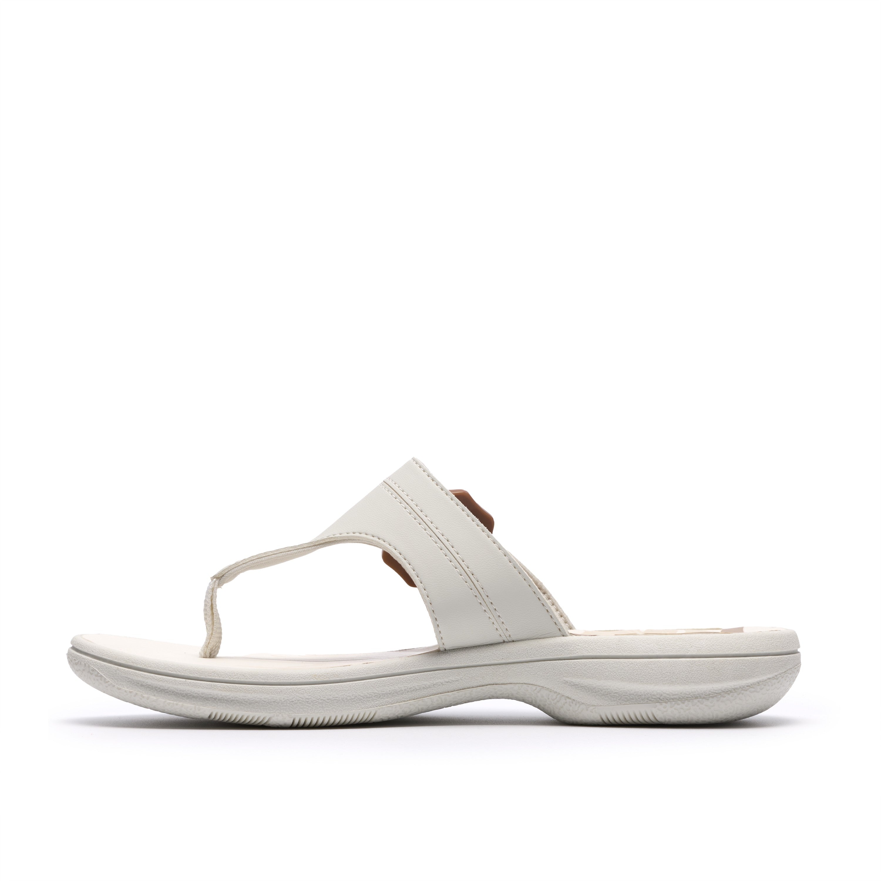 Clarks Women Off-White Brinkley Cove Sandals