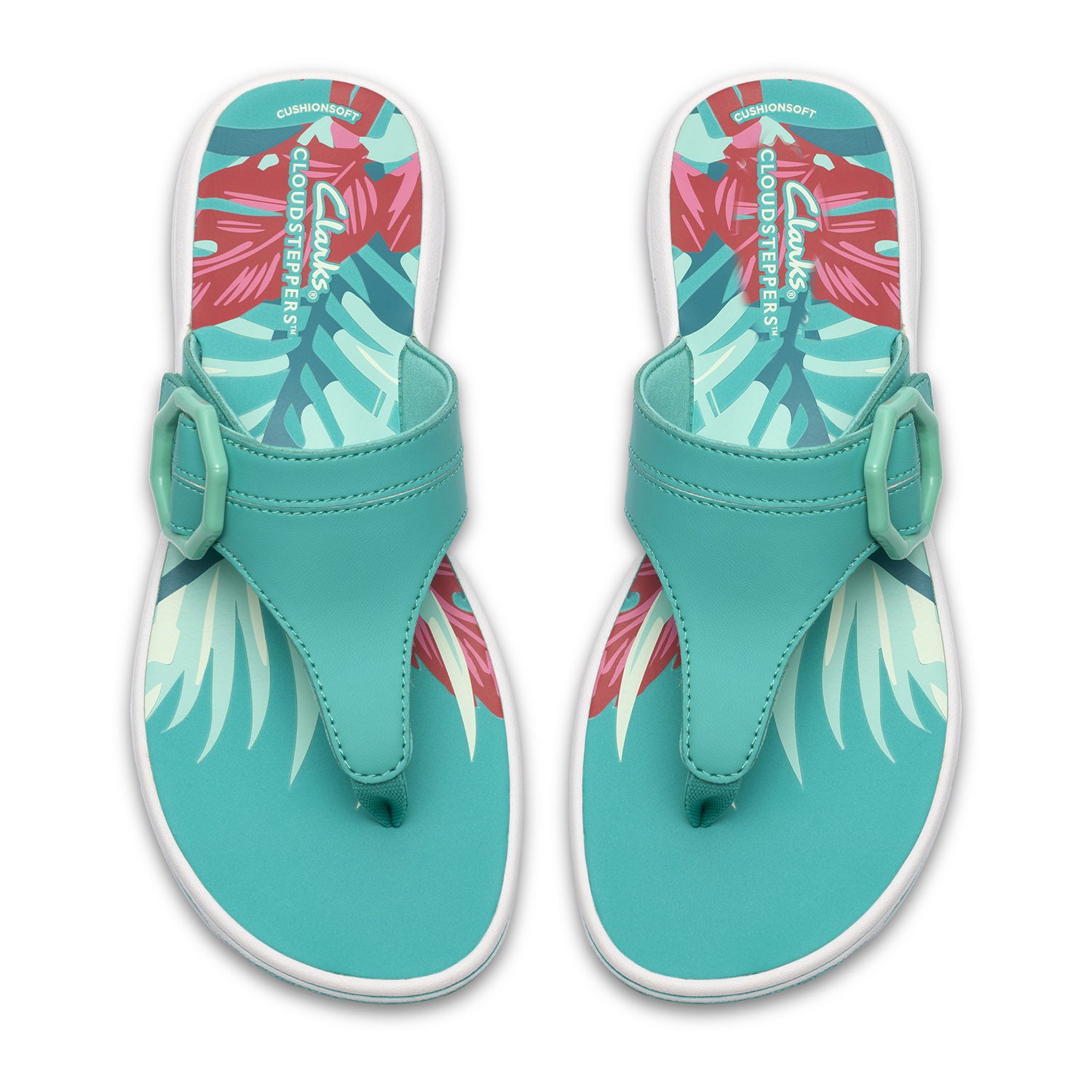Clarks Women Brinkley Cove Turquoise Sandals