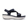 Clarks Women Brinkleyraesun Blue-Navy Sandals