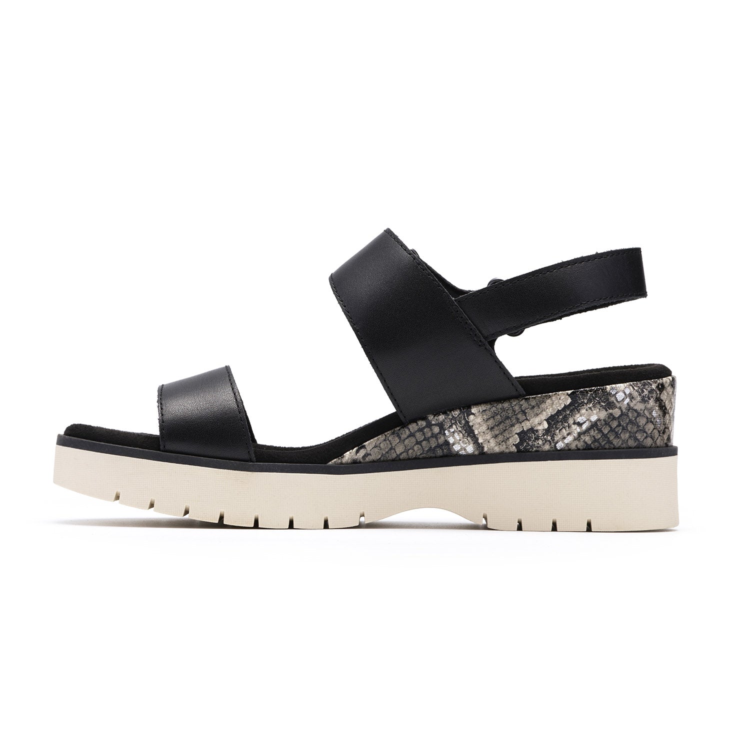 Clarks Women Diaz Rose Black Mult Sandals