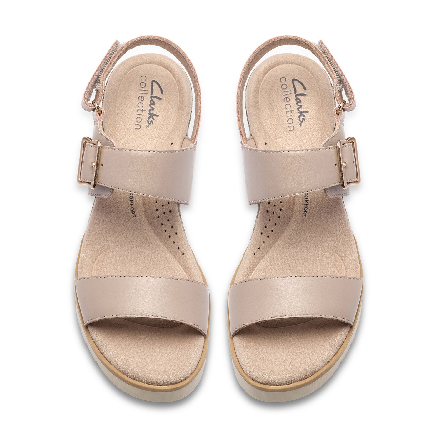 Clarks Women Diaz Rose Beigemulti Sandals