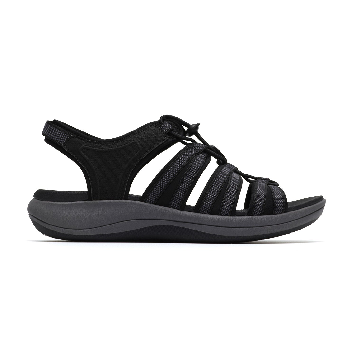 Clarks Women Mira Mabel Black Sandals