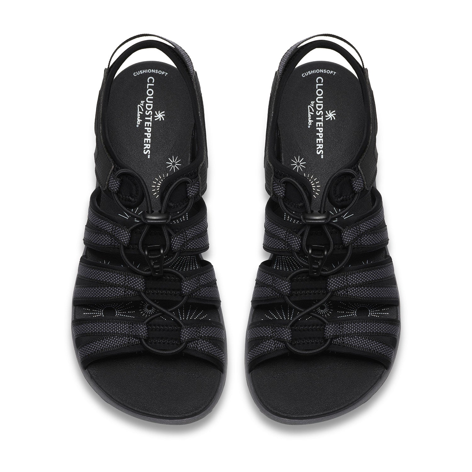 Clarks Women Mira Mabel Black Sandals