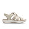 Clarks Women Mira Mabel White-Muly Sandals
