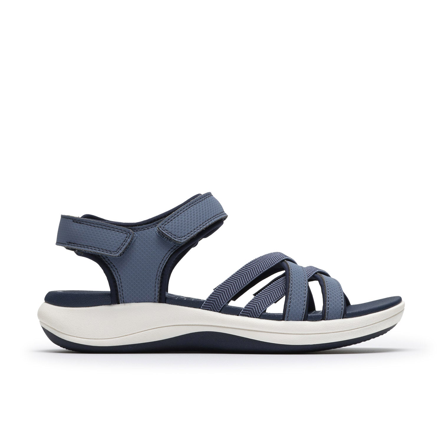 Clarks Women Mira Shore Blue-Navy Sandals