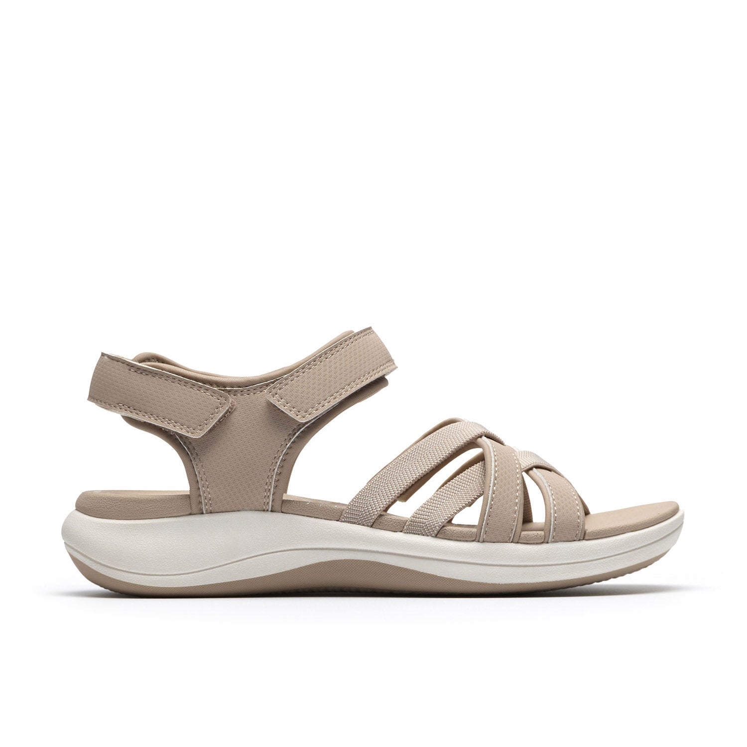 Clarks Women Mira Shore Beige Sandals