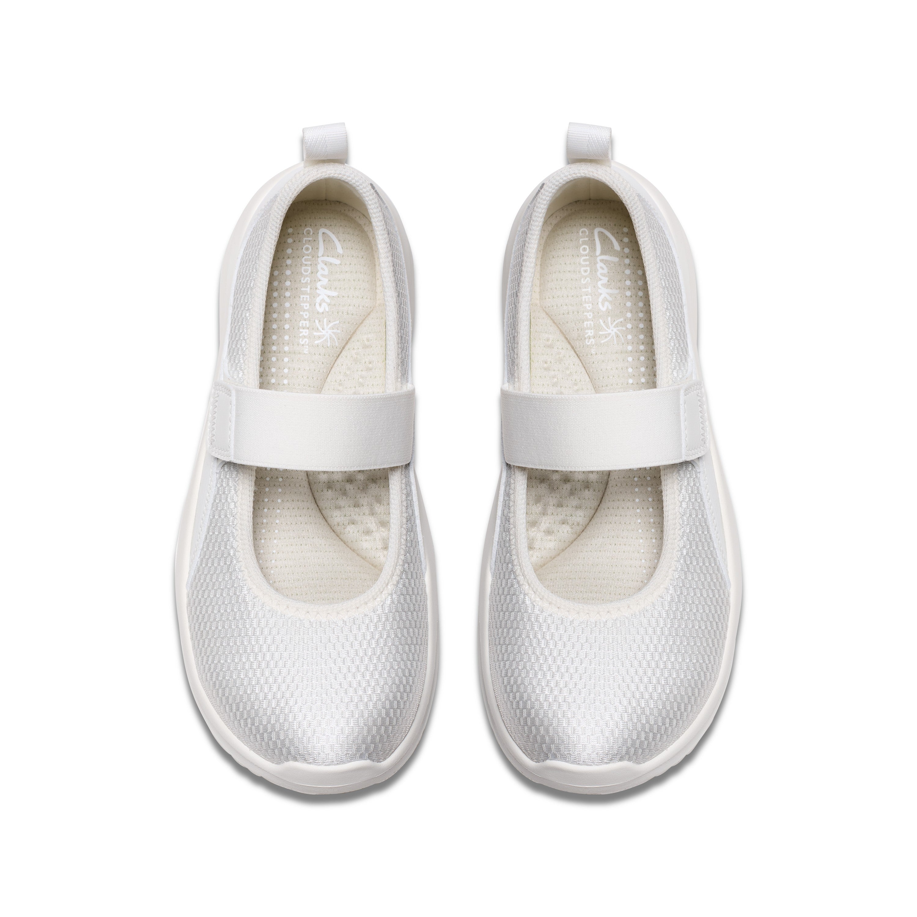 Clarks Women White Solevana Jane Shoes