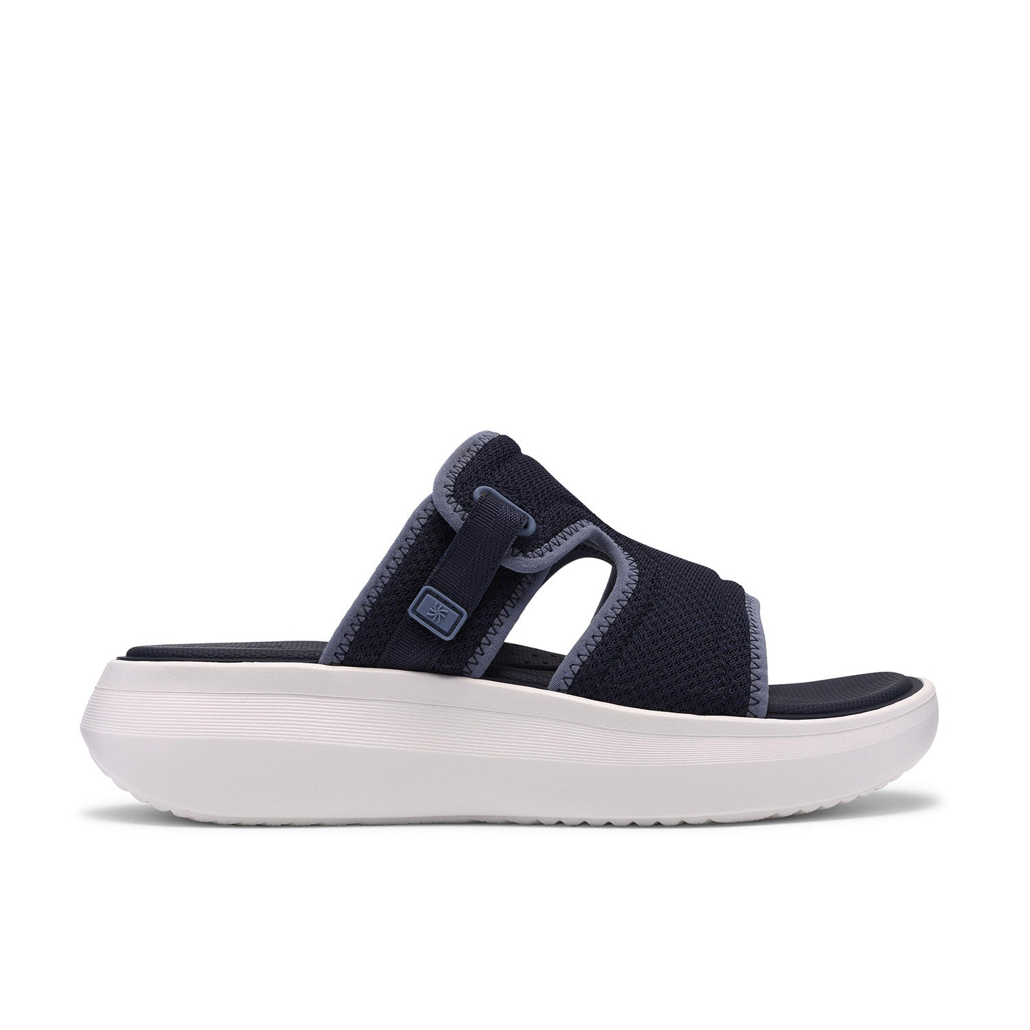 Clarks Women Solevana Mist Blue-Navy Sandals
