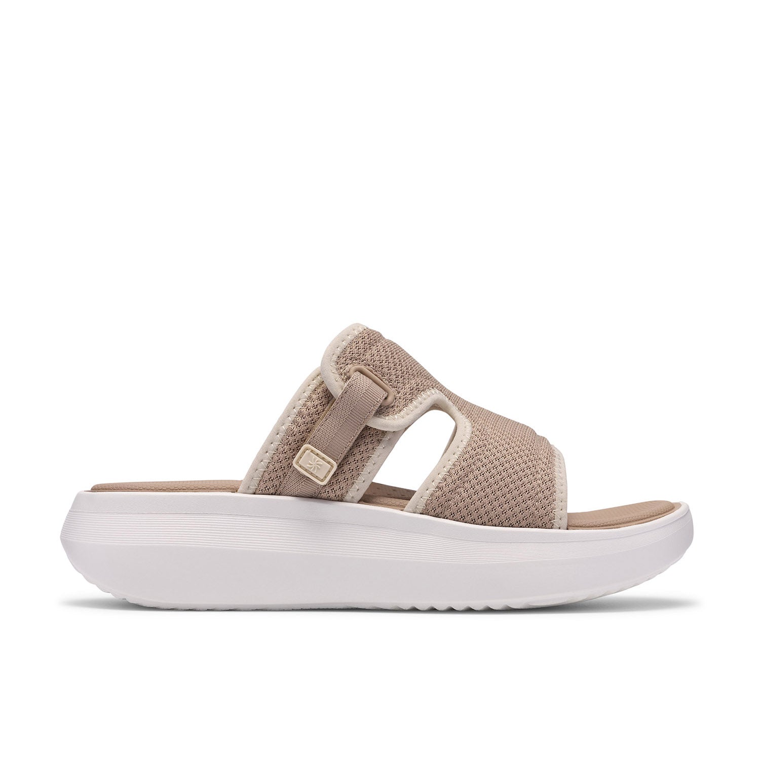 Clarks Women Solevana Mist Beige Sandals