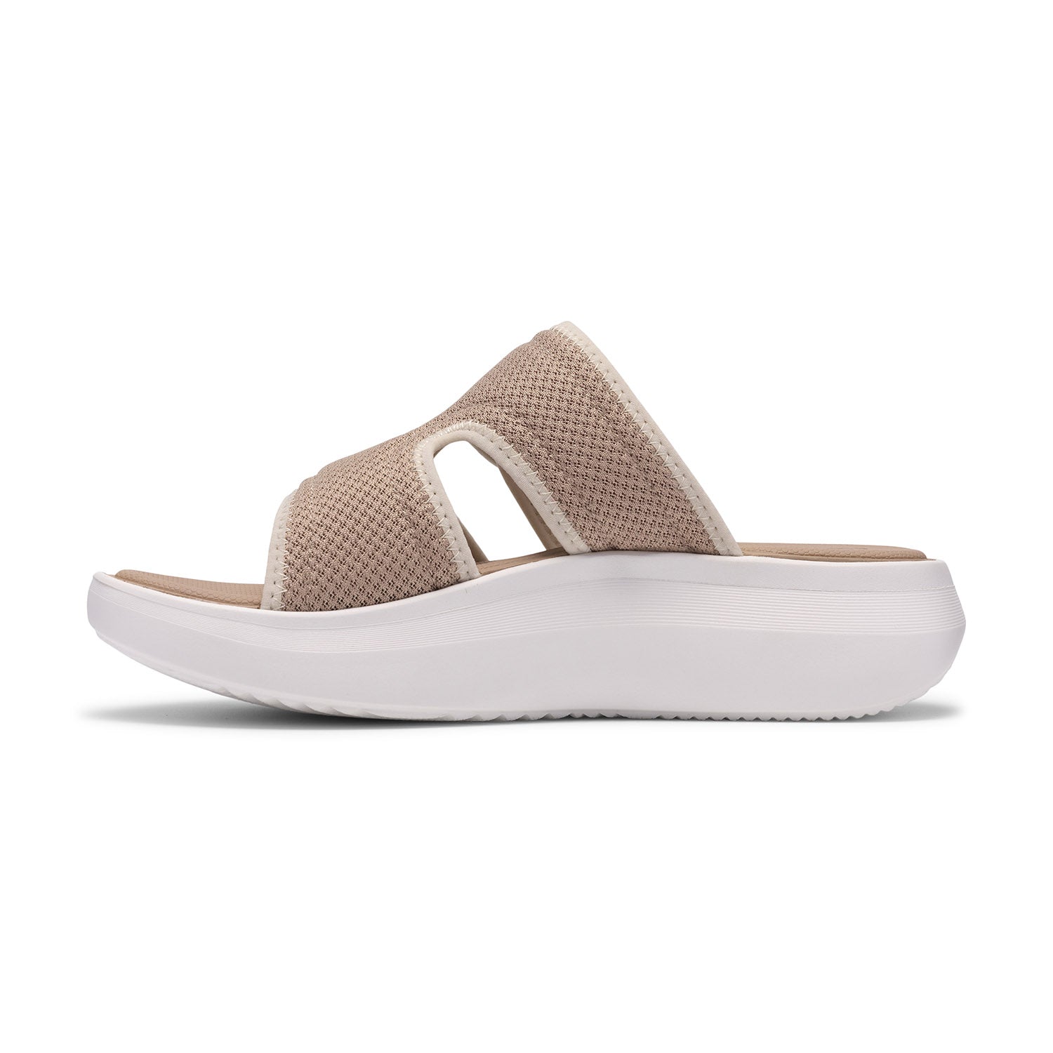 Clarks Women Solevana Mist Beige Sandals