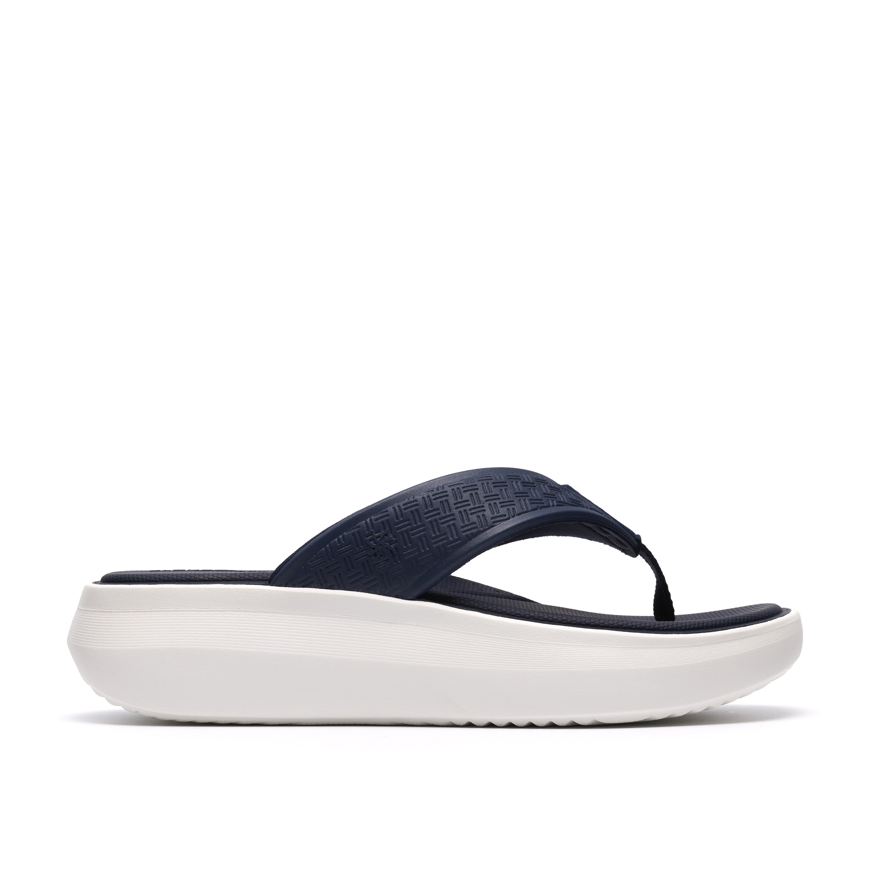 Clarks Women Blue-Navy Solevana Post 2 Sandals