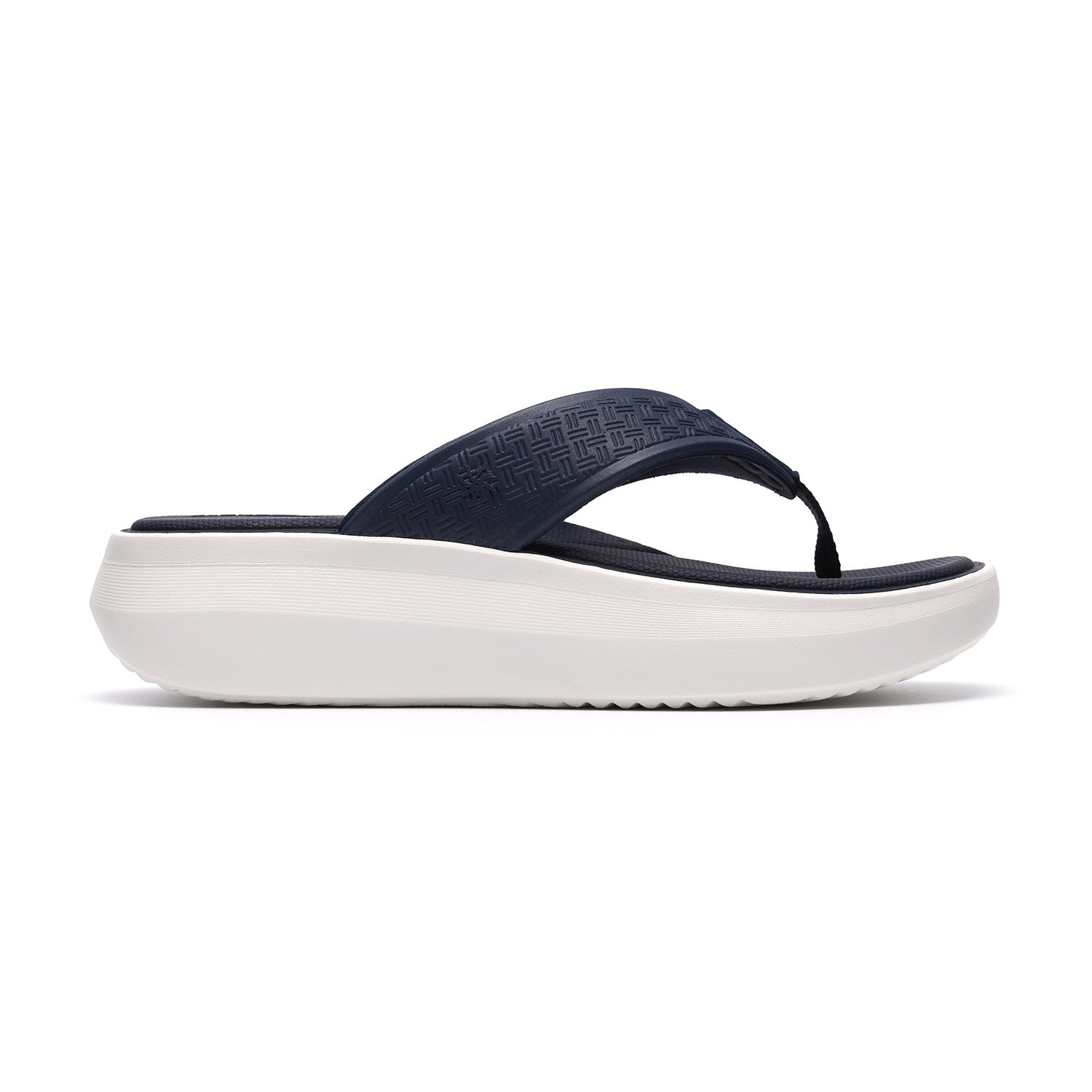 Clarks Women Solevana Post Blue-Navy Sandals