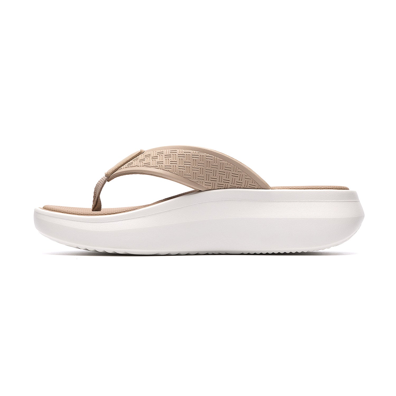 Clarks Women Solevana Post Beige Sandals