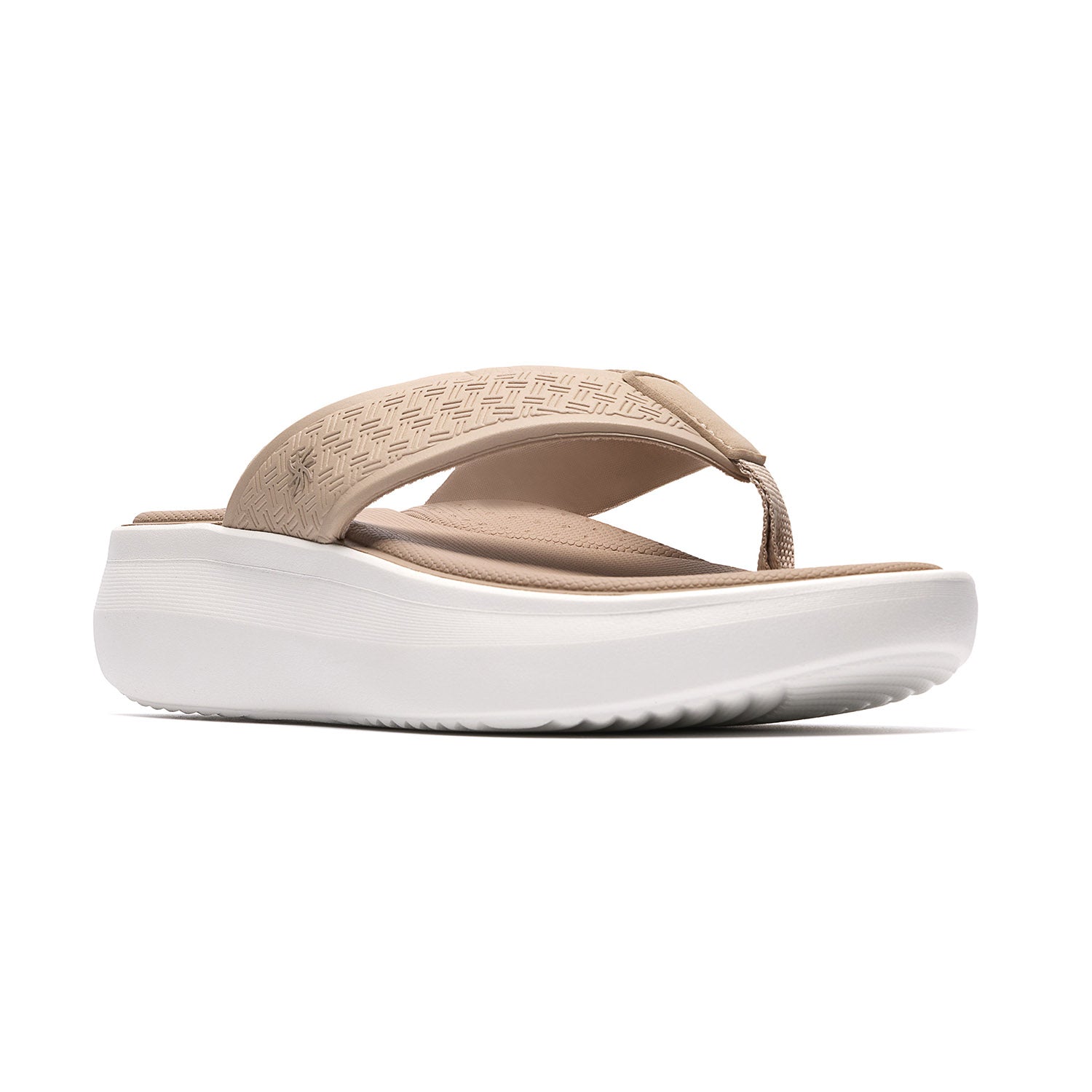 Clarks Women Solevana Post Beige Sandals
