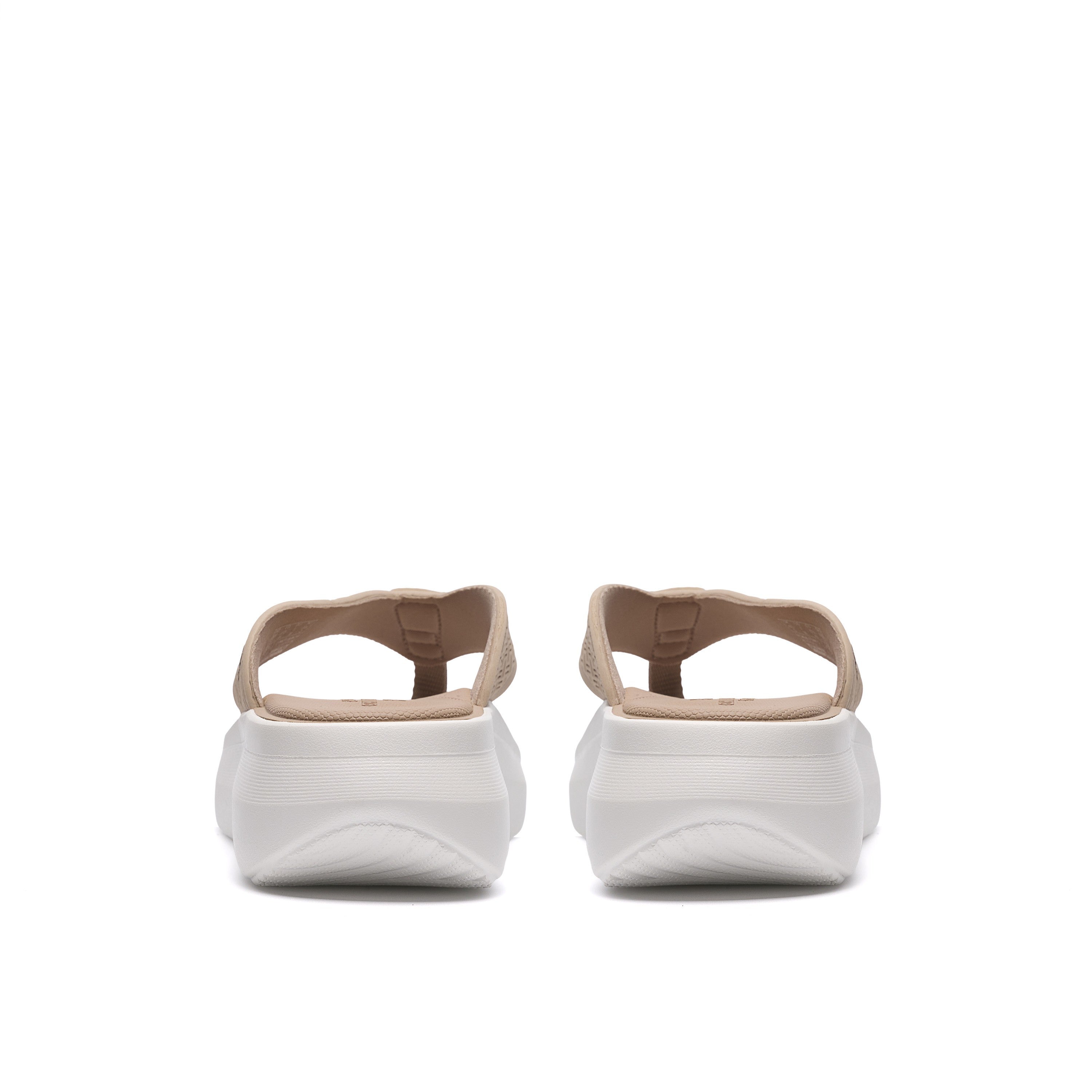 Clarks Women Beige Solevana Post 2 Sandals