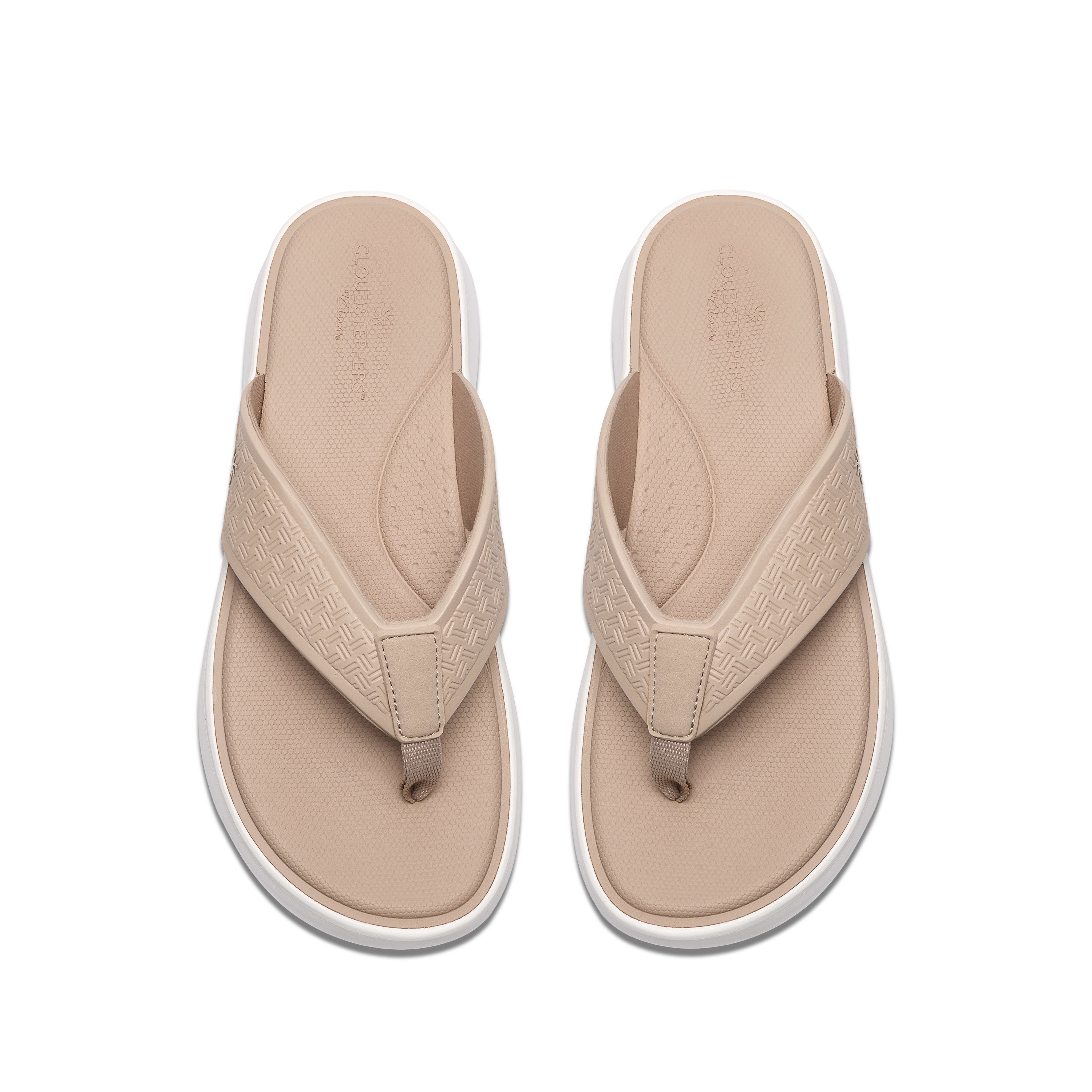Clarks Women Beige Solevana Post 2 Sandals