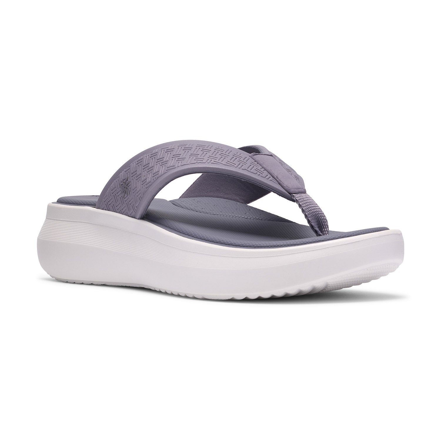 Clarks Women Solevana Post Purple-Mul Sandals