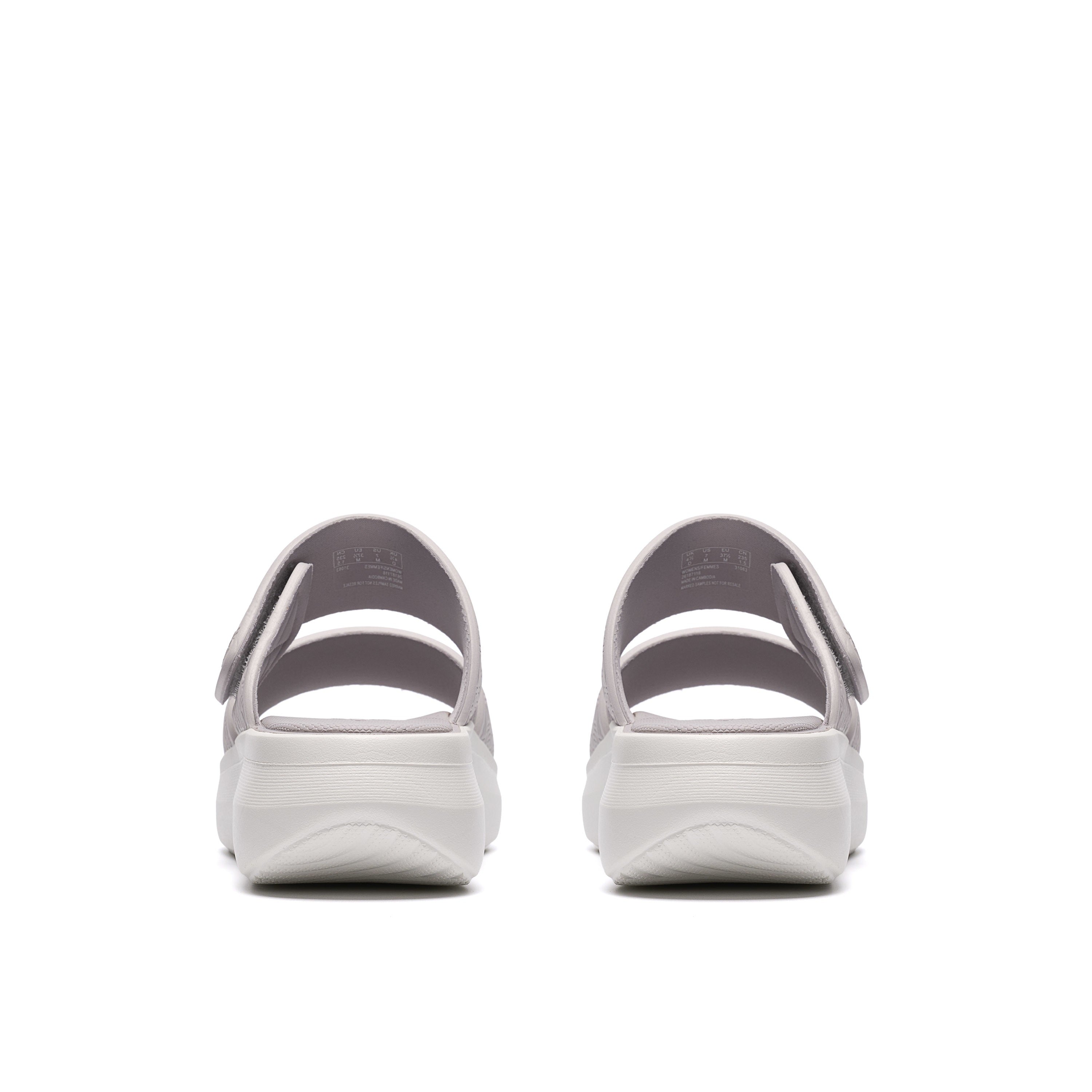 Clarks Women Light Grey Solevana Star2 Sandals
