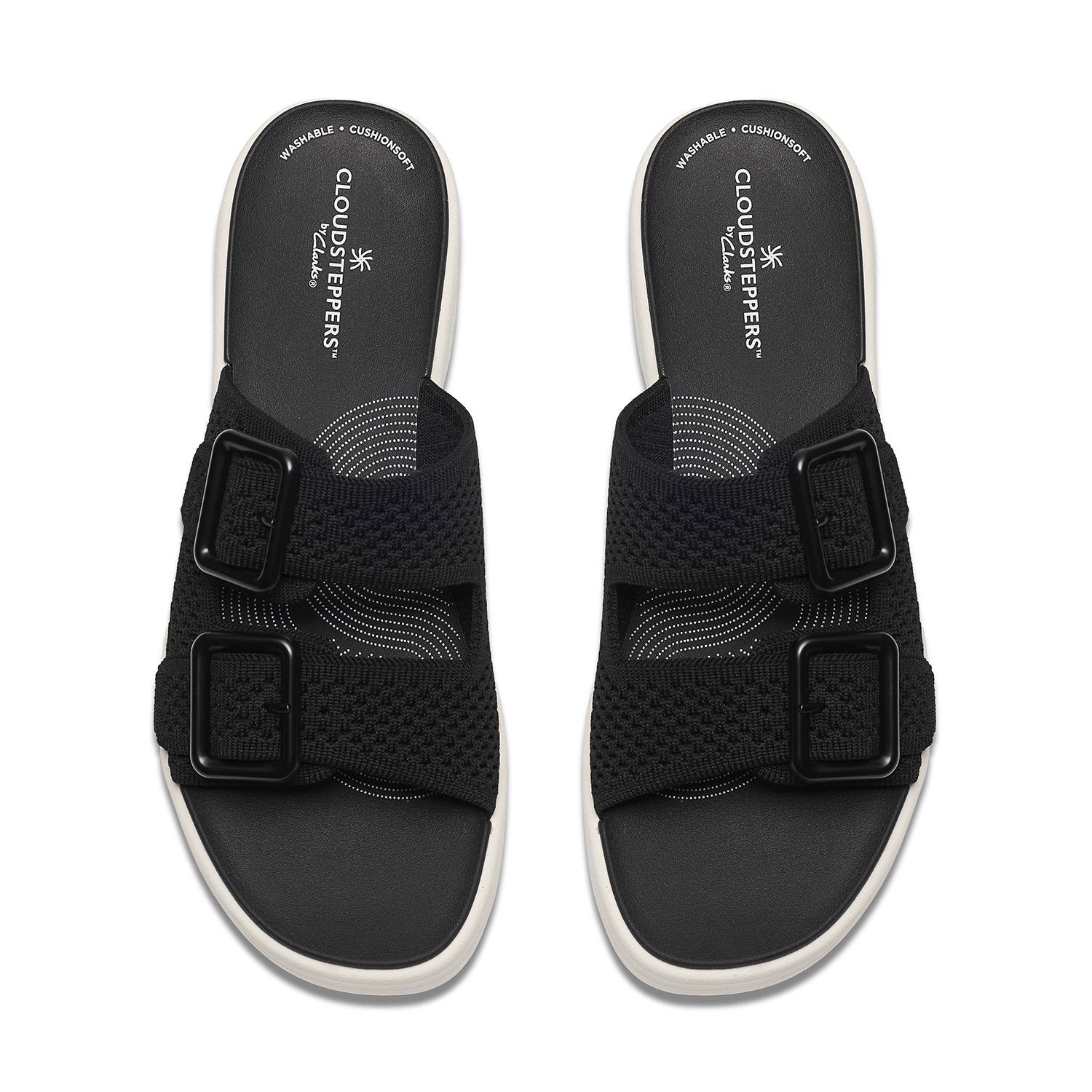 Clarks Women Drift Faye Black Sandals