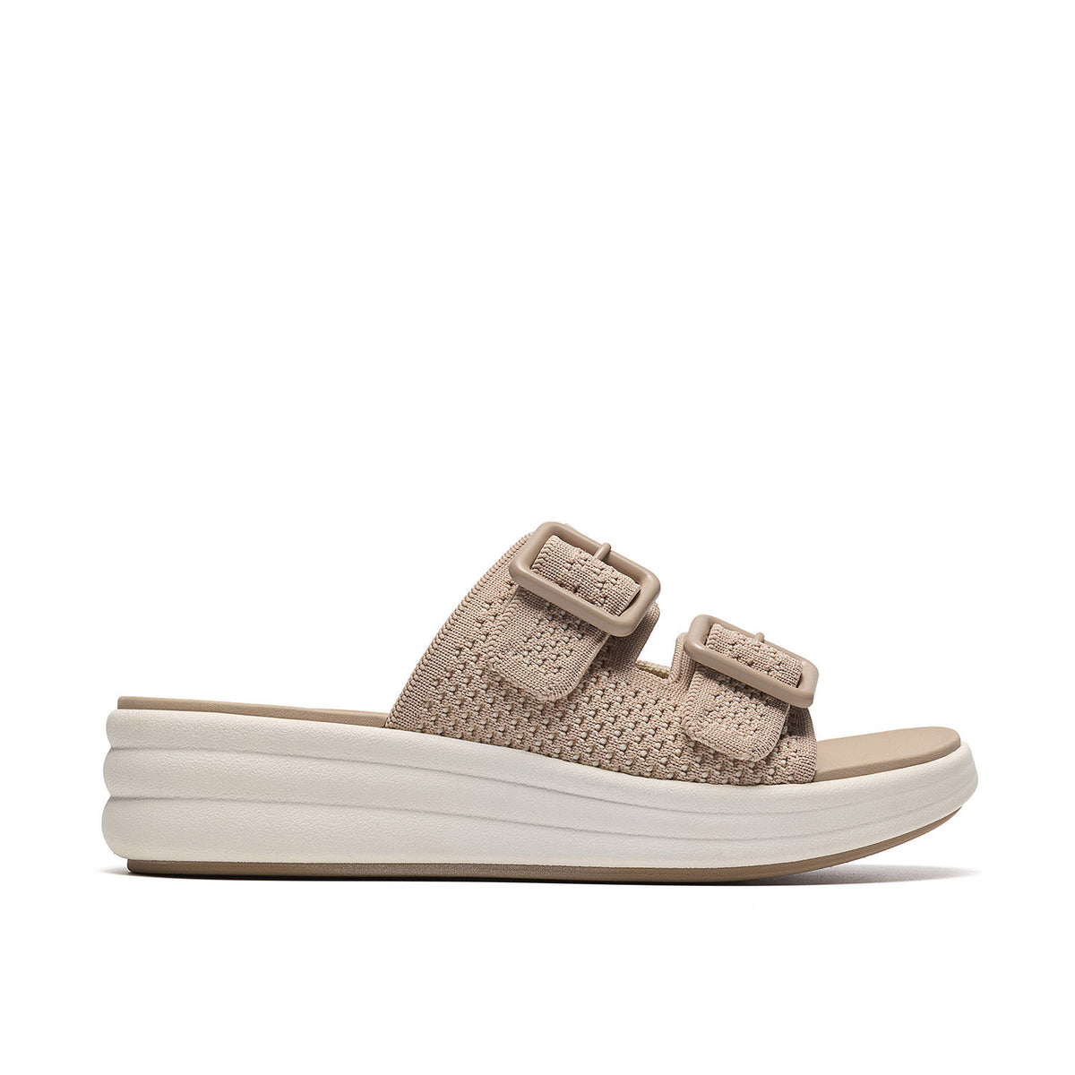 Clarks Women Drift Faye Beige Sandals - BEIGE / 3