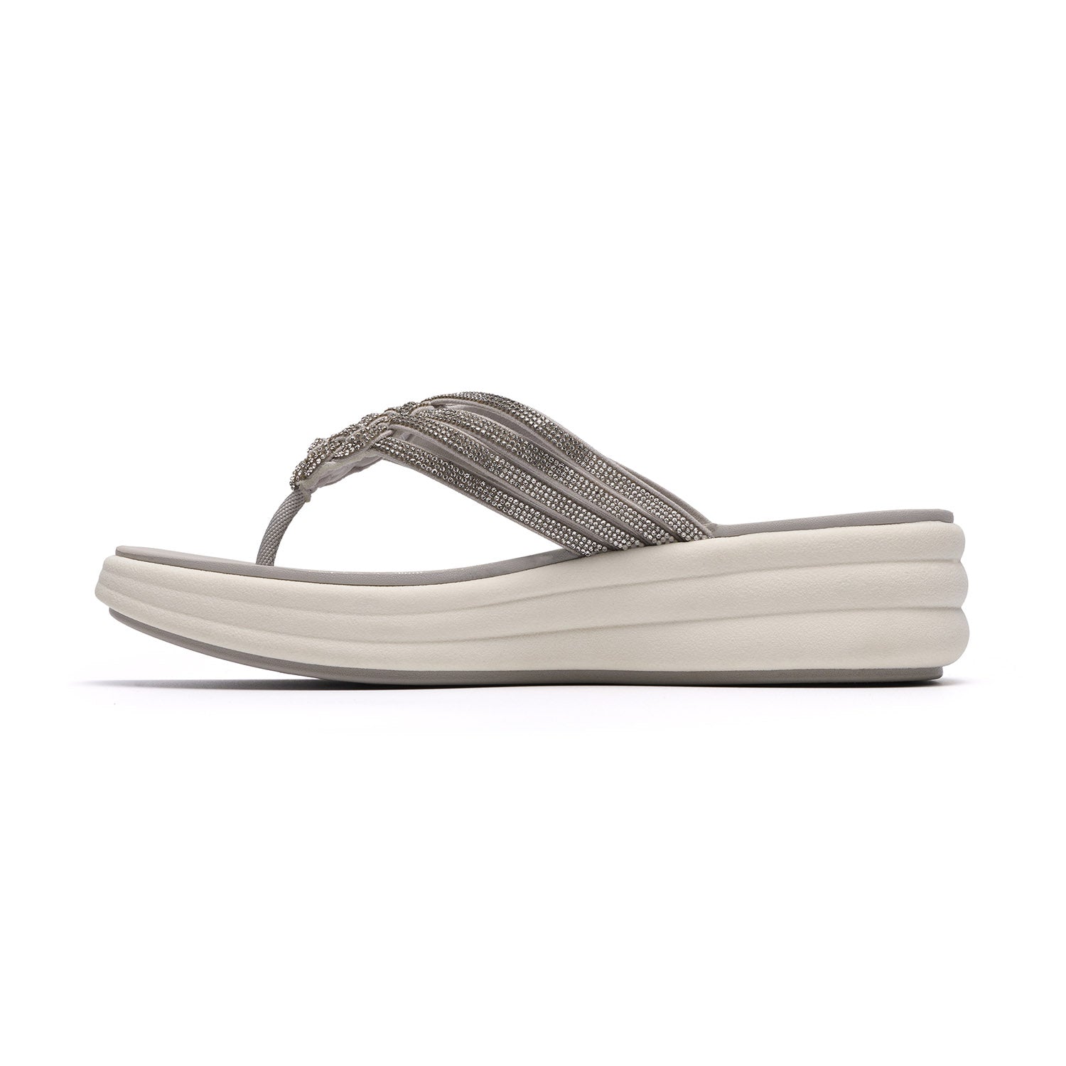 Clarks Women Silver Drift Gem Sandals
