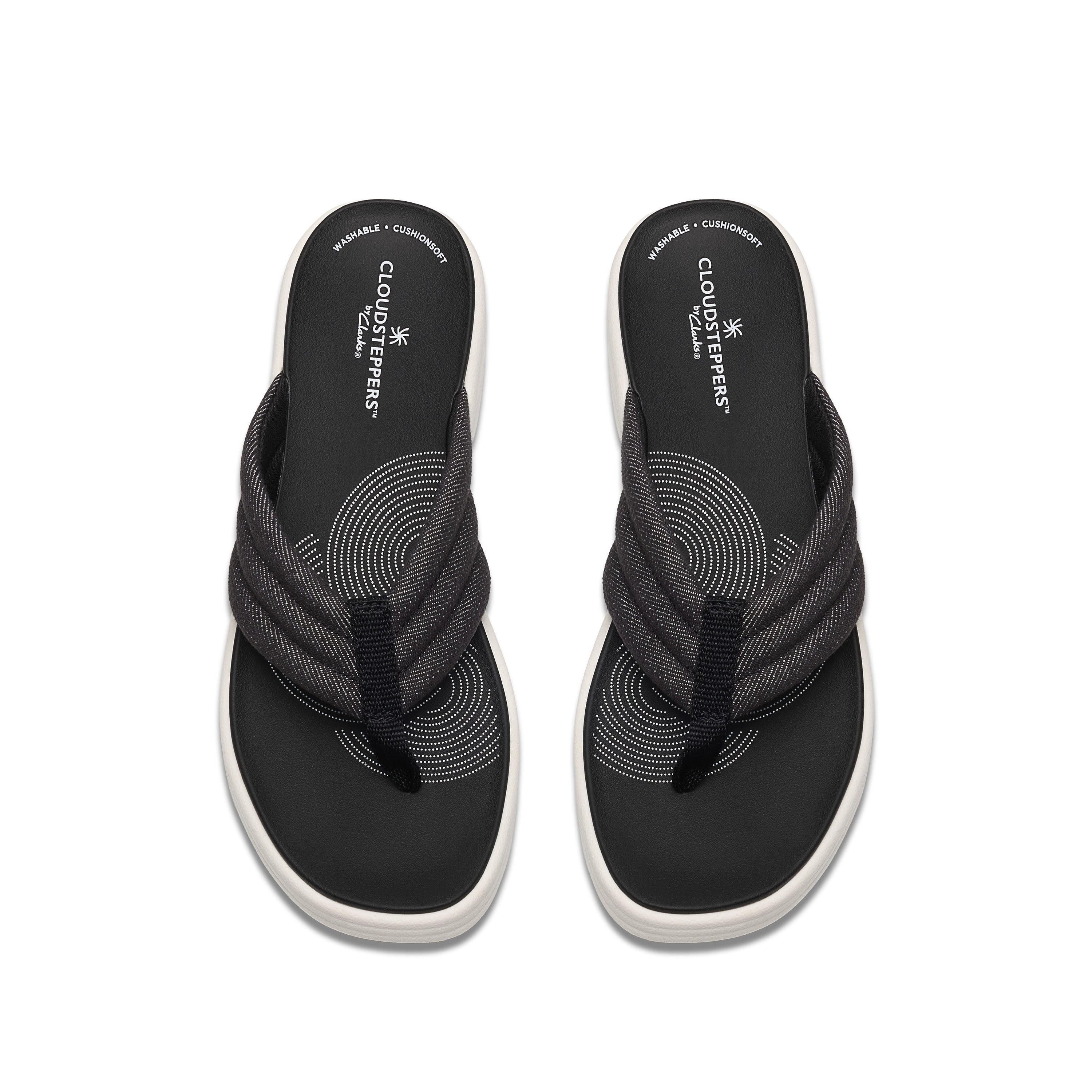 Clarks Women Black Drift Carmen Sandals