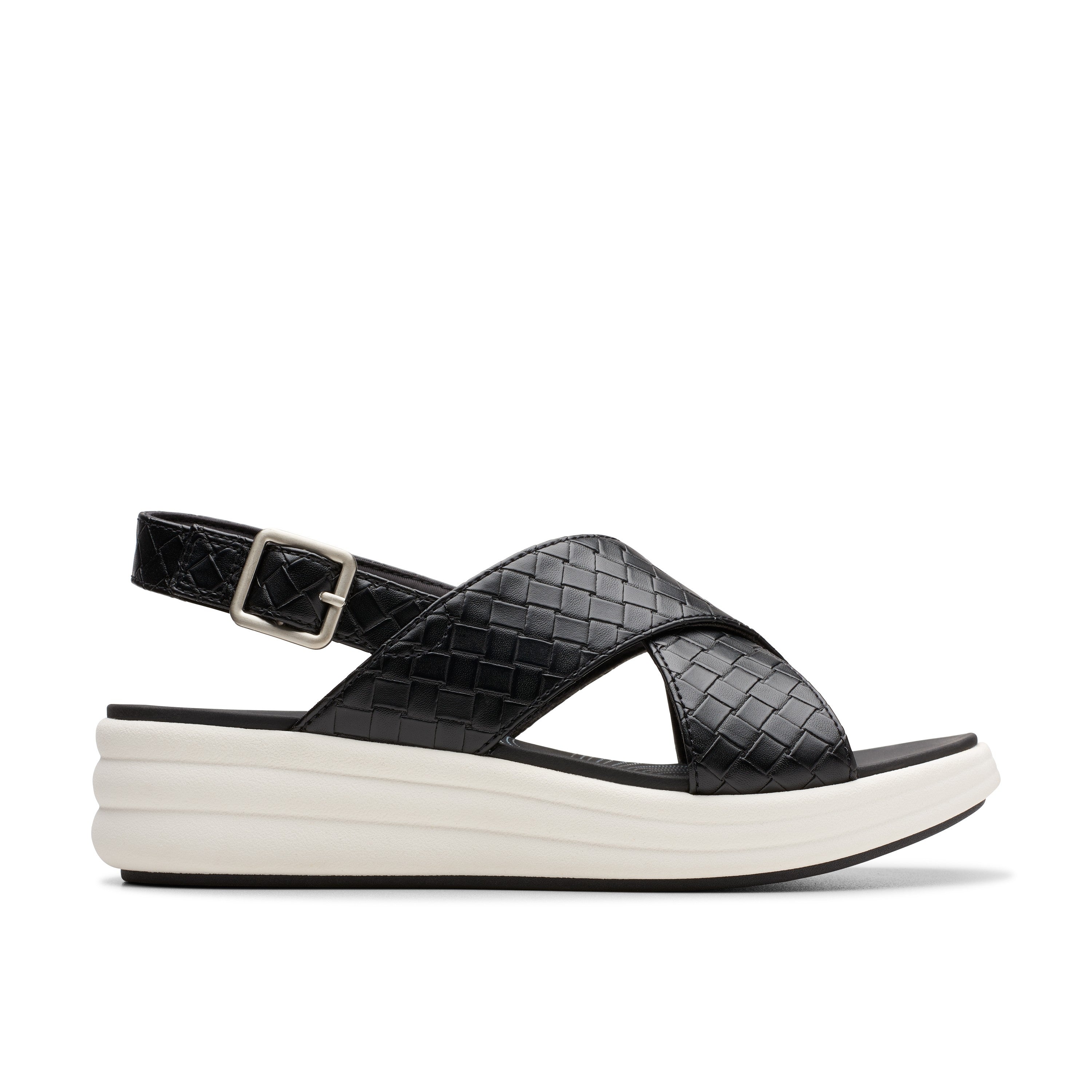 Clarks Women Black Drift Sun Sandals