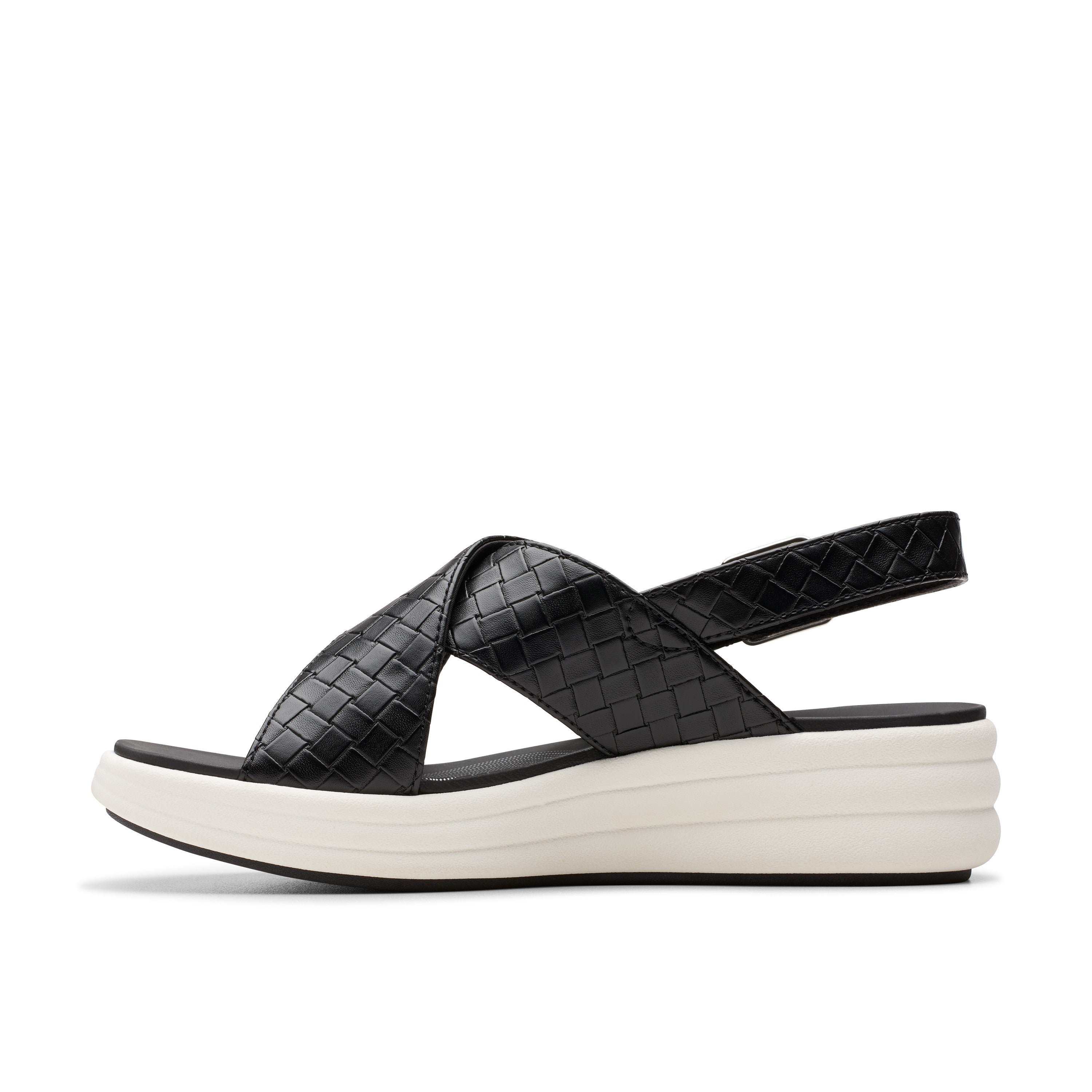 Clarks Women Black Drift Sun Sandals