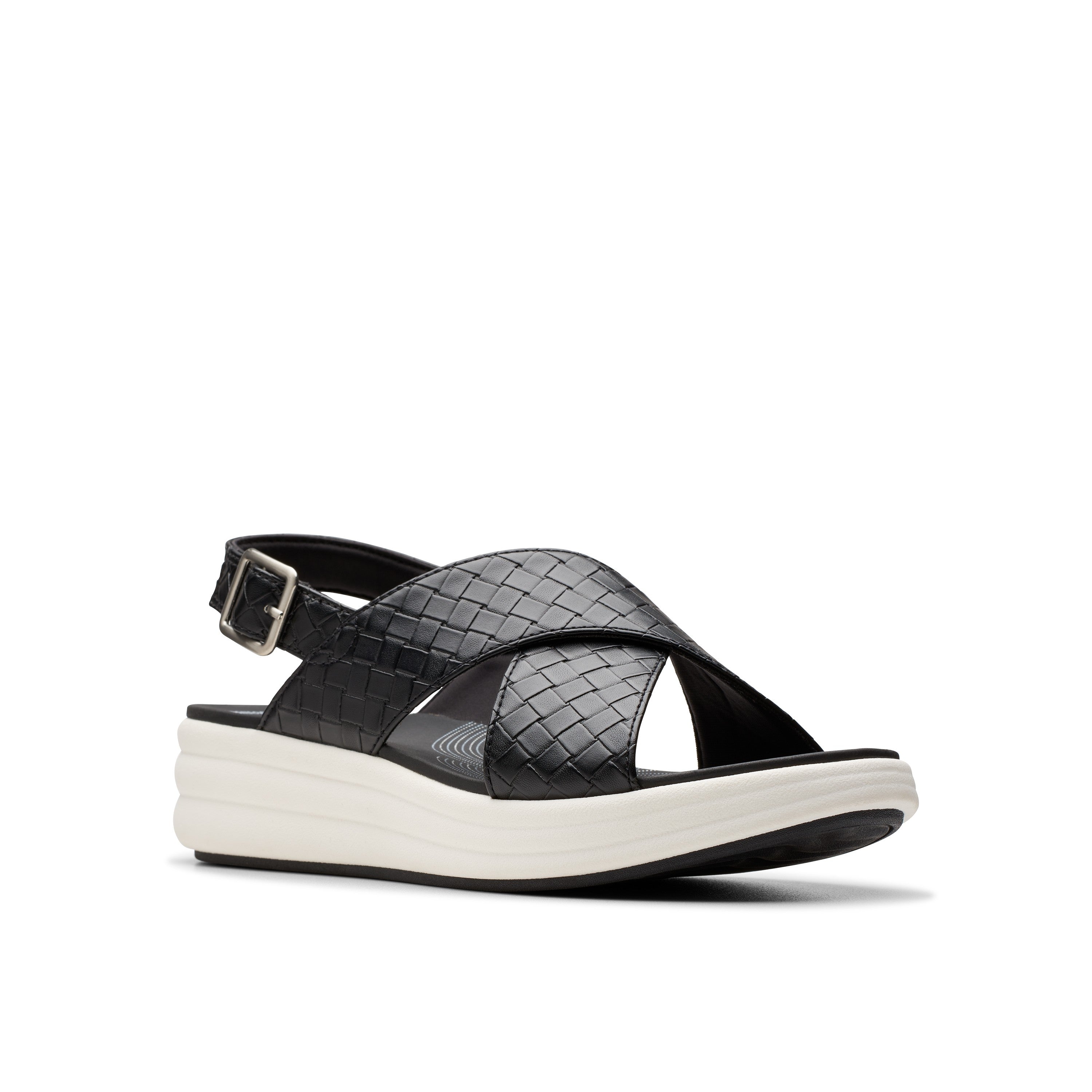 Clarks Women Black Drift Sun Sandals