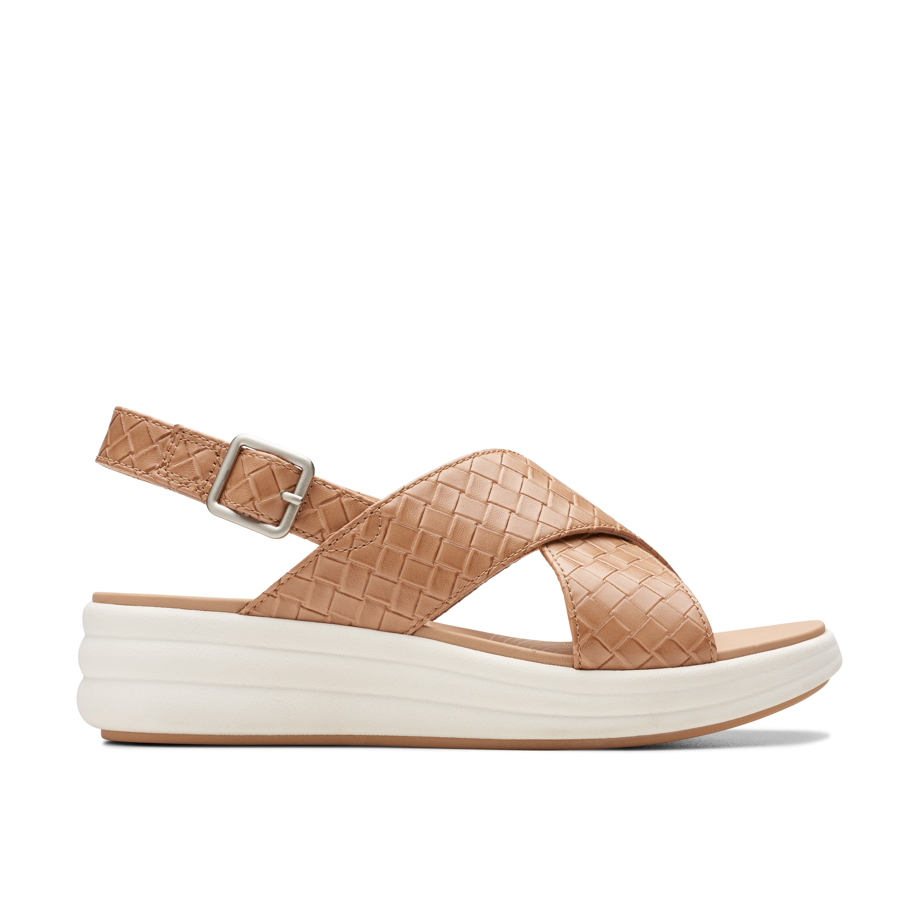 Clarks Women Beige Drift Sun Sandals