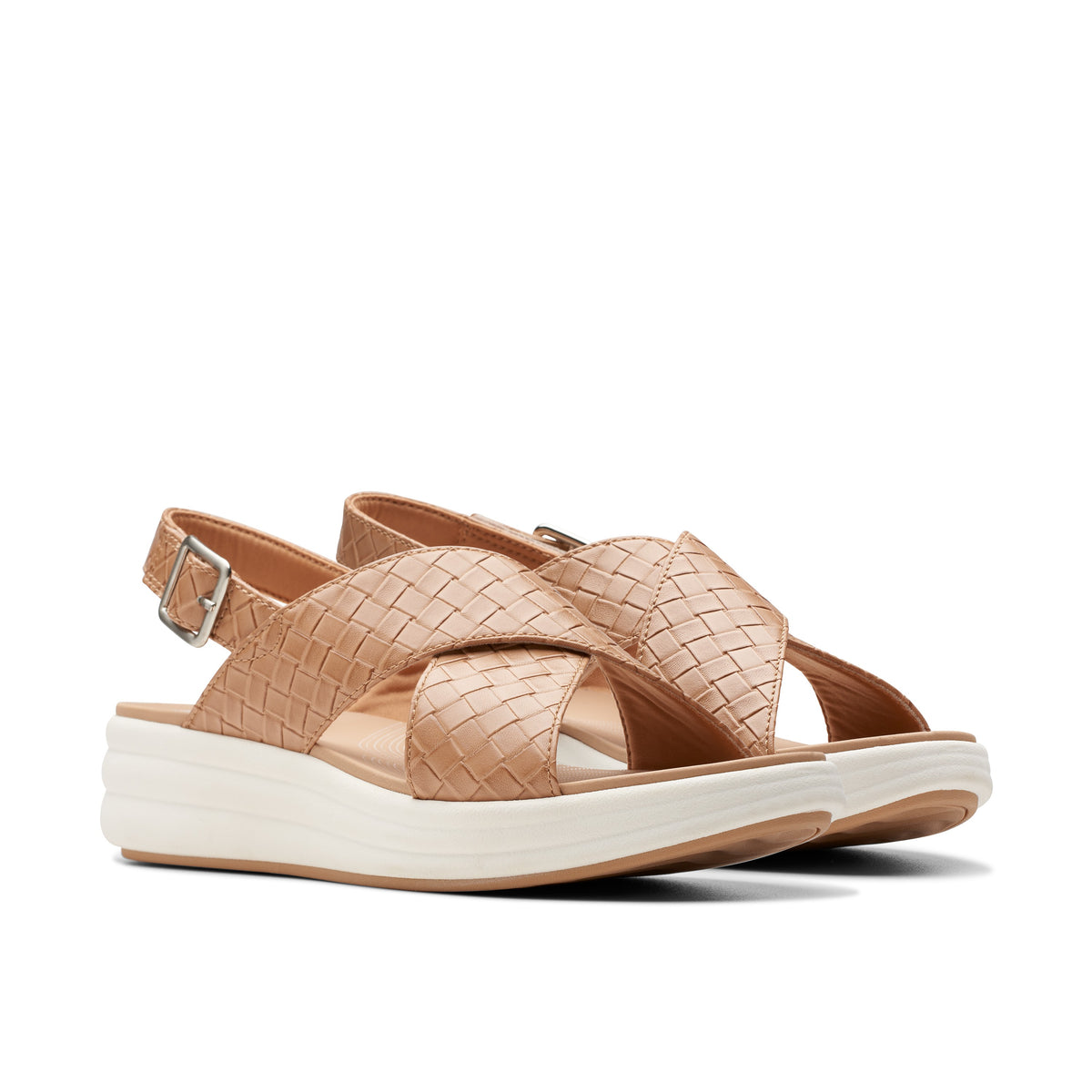 Clarks Women Beige Drift Sun Sandals