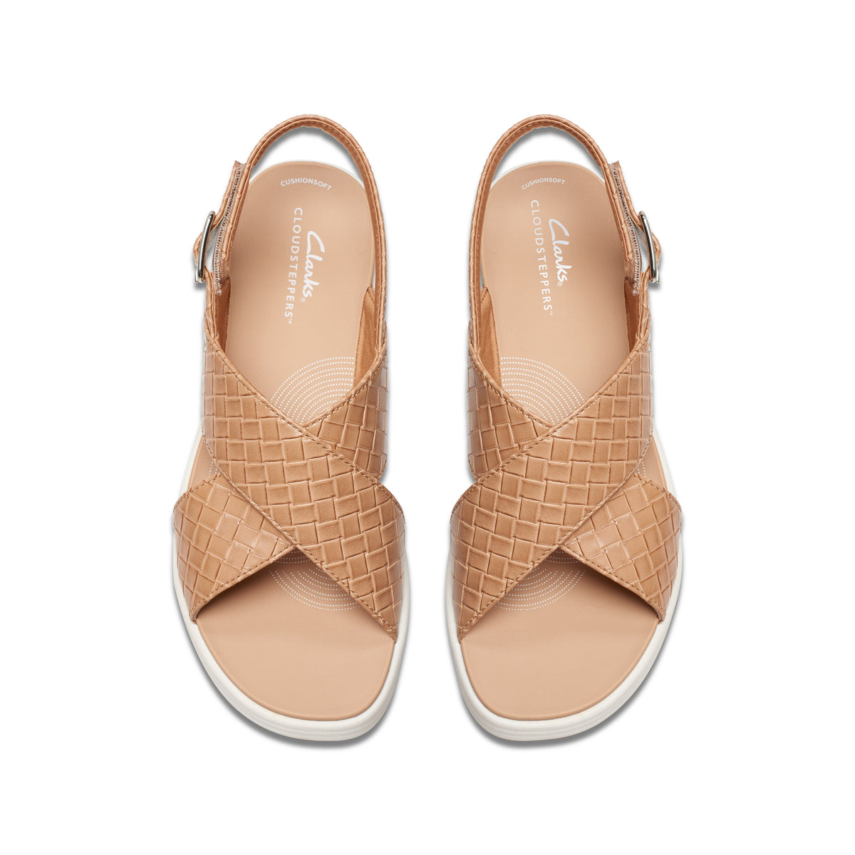 Clarks Women Beige Drift Sun Sandals