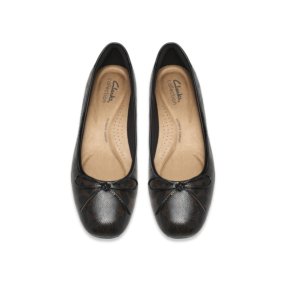 Clarks Women Brownmulti Jazmynn Bow Shoes