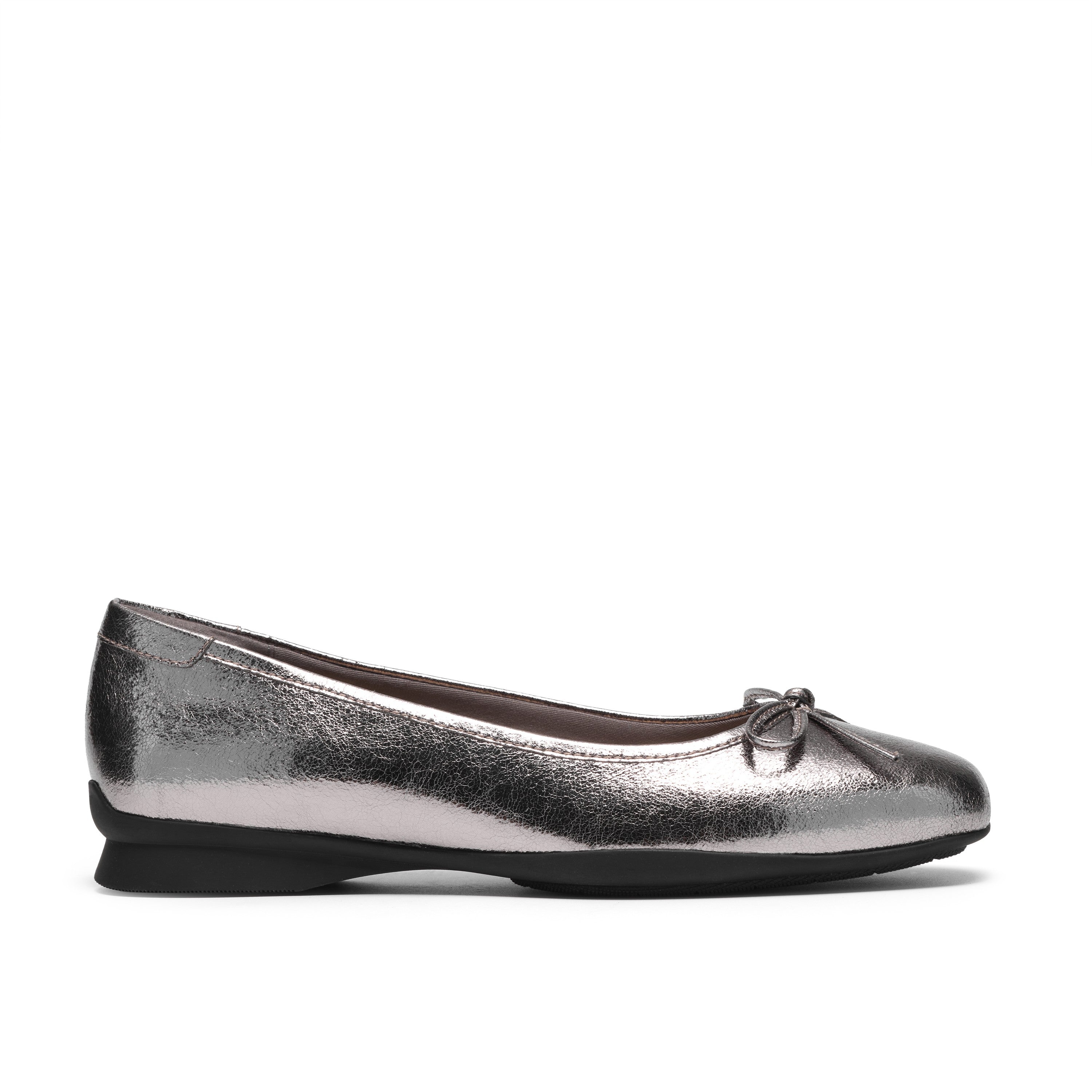 Clarks Women Black-Grey Jazmynn Bow Shoes