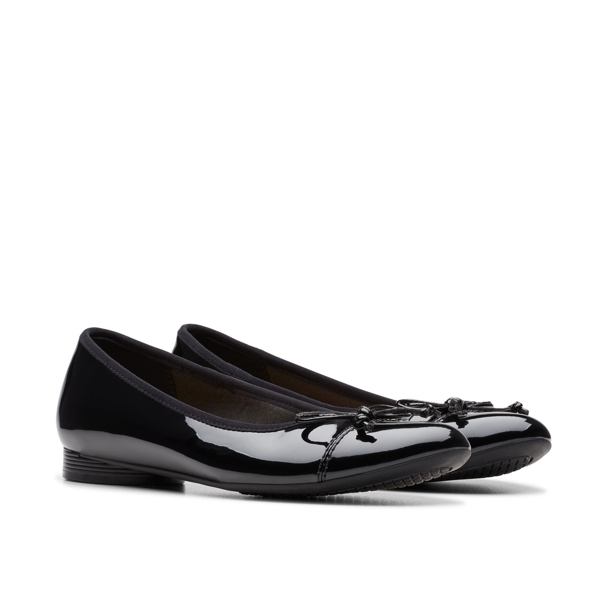 Clarks Women Black Pat Loreleigh Rae Shoes