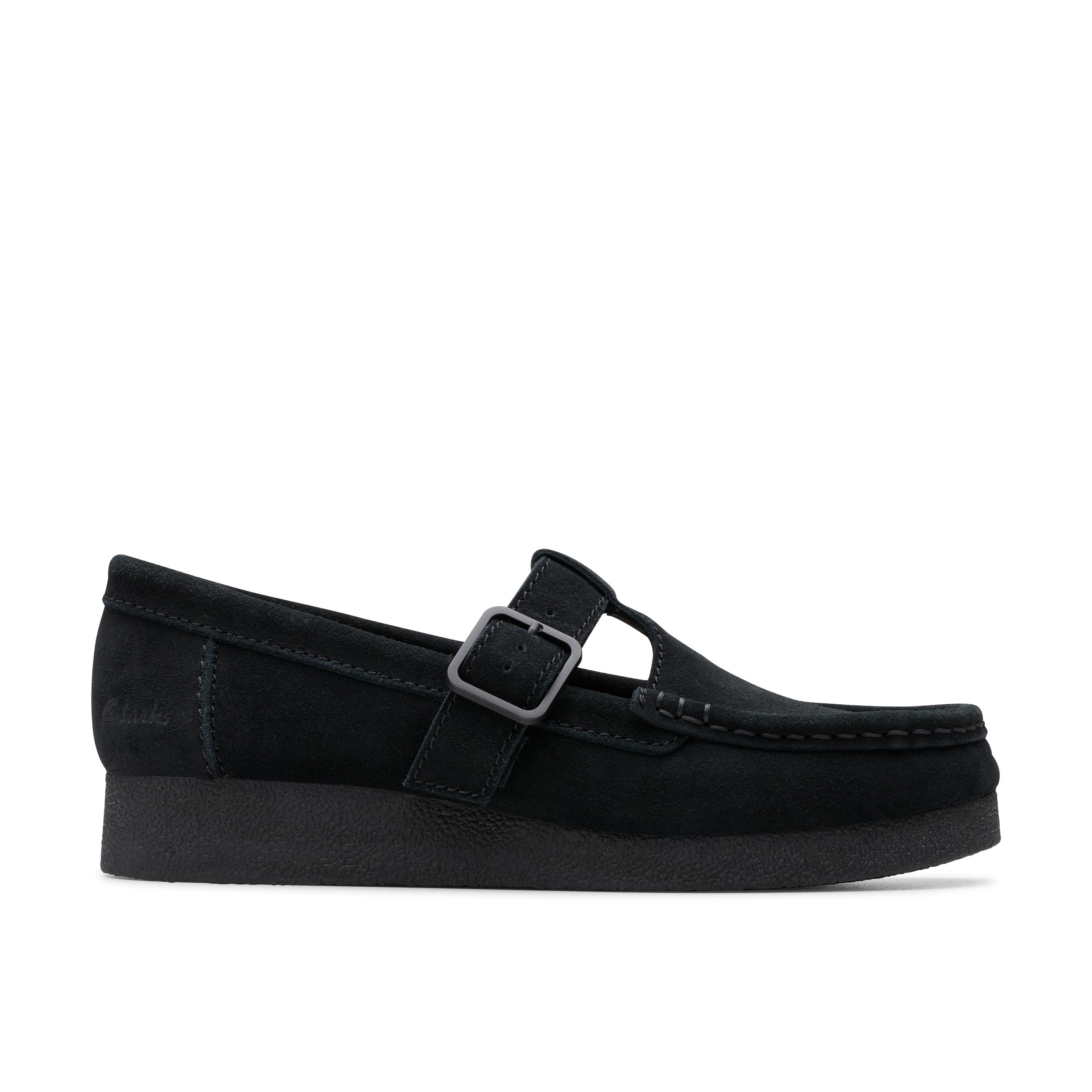 Clarks Women Black Wallabeeevobar Shoes